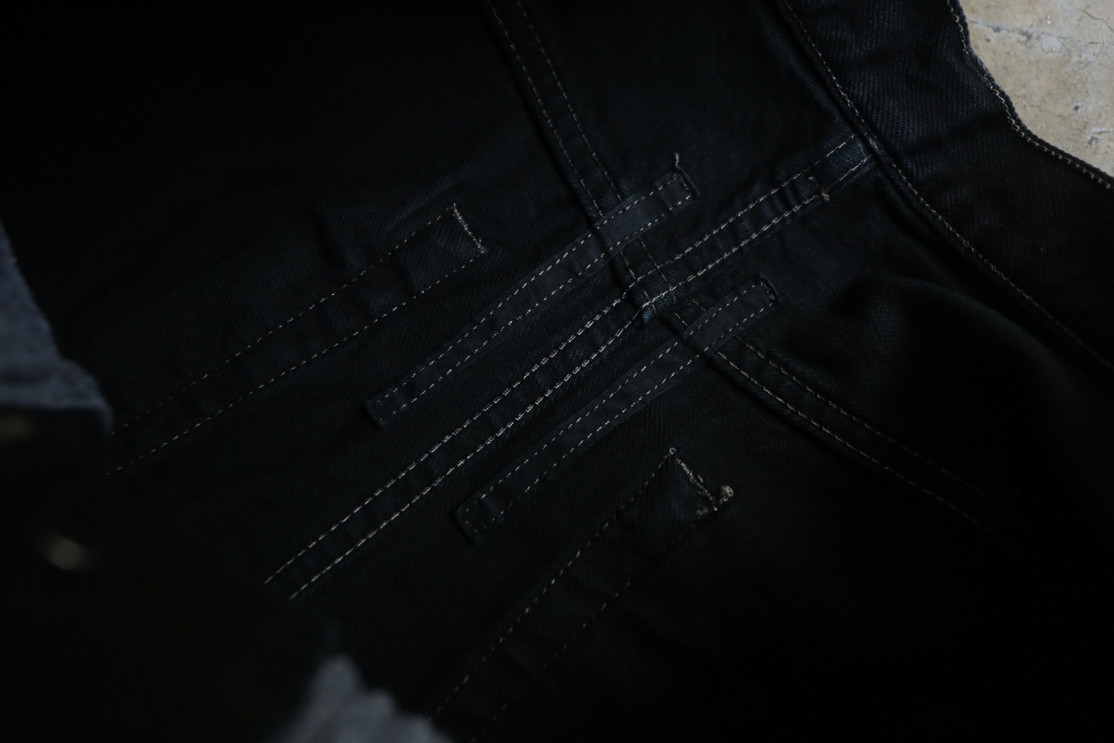 Rick Owens Drkshdw Rick Owens DRKSHDW - F/W 15 - Waxed Sphinx Cut Denim Jean Size US 30 / EU 46 - 3 Thumbnail