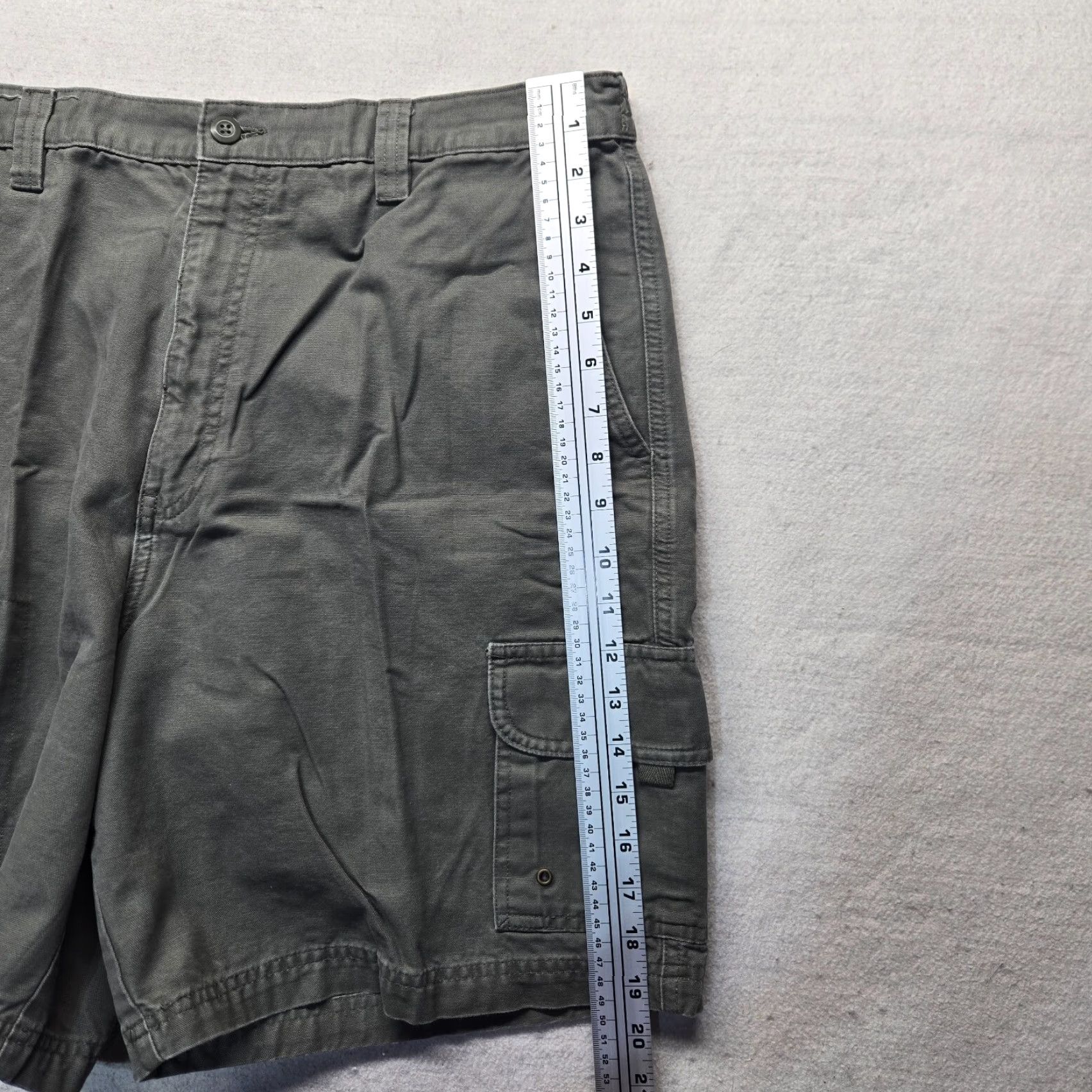 Vintage Saddlebred Shorts Gray 100% Cotton Adult Men Size 36 Chino Regular Pocket Zipper Button Size US 36 / EU 52 - 4 Thumbnail
