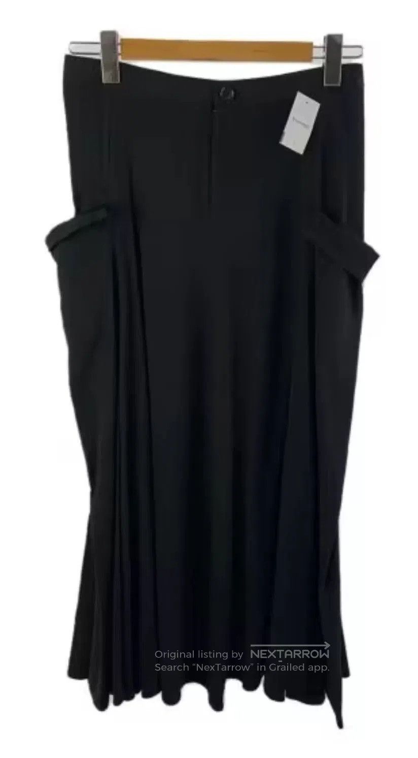 Yohji Yamamoto Yohji Yamamoto+NOIR Black Midi Skirt. Size 22" - 1 Thumbnail