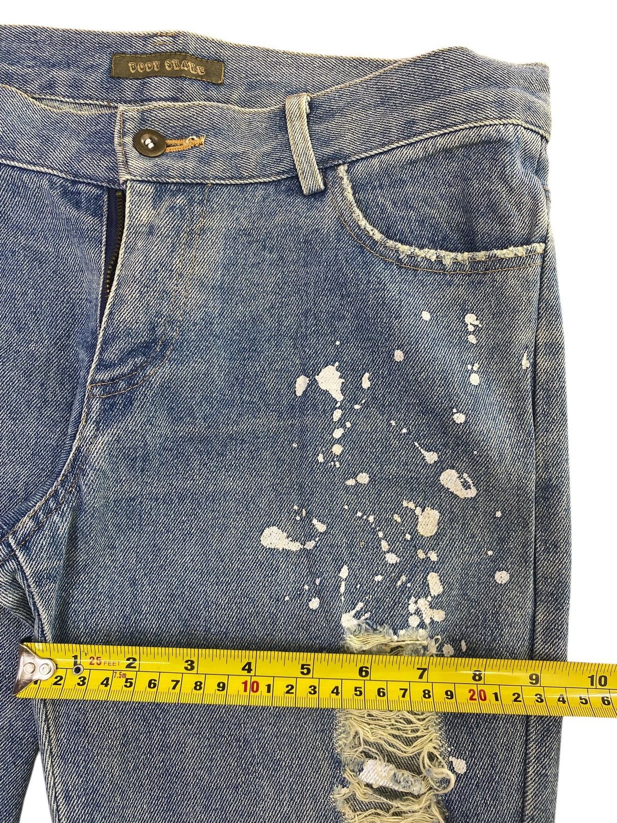 Japanese Brand Japanese Brand Ripped Paint Platter Style Flare Jeans Size US 30 / EU 46 - 7 Thumbnail