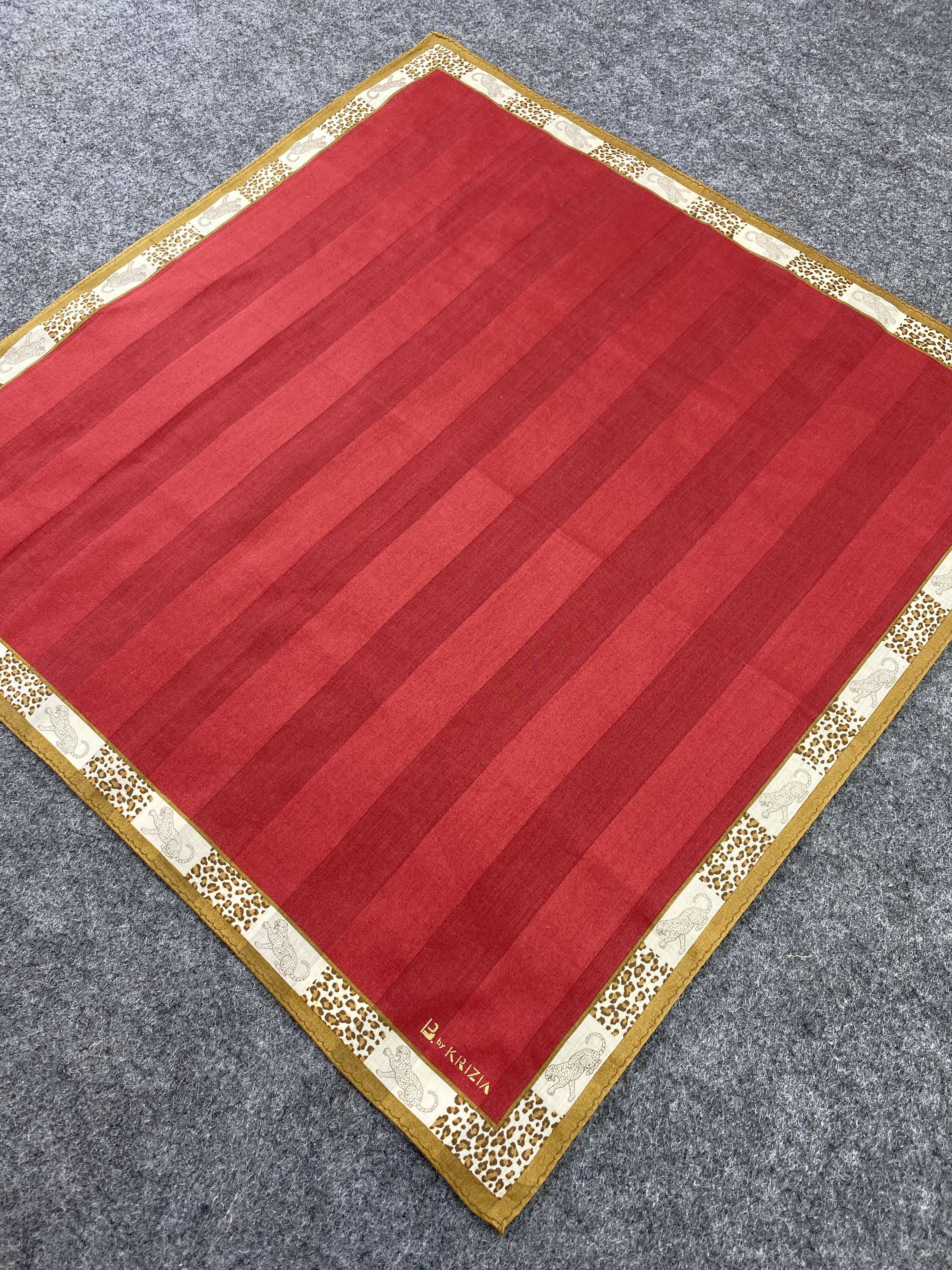 Krizia Uomo × Vintage Krizia Uomo Handkerchief Neckerchief Bandana-B181 Size ONE SIZE - 4 Thumbnail