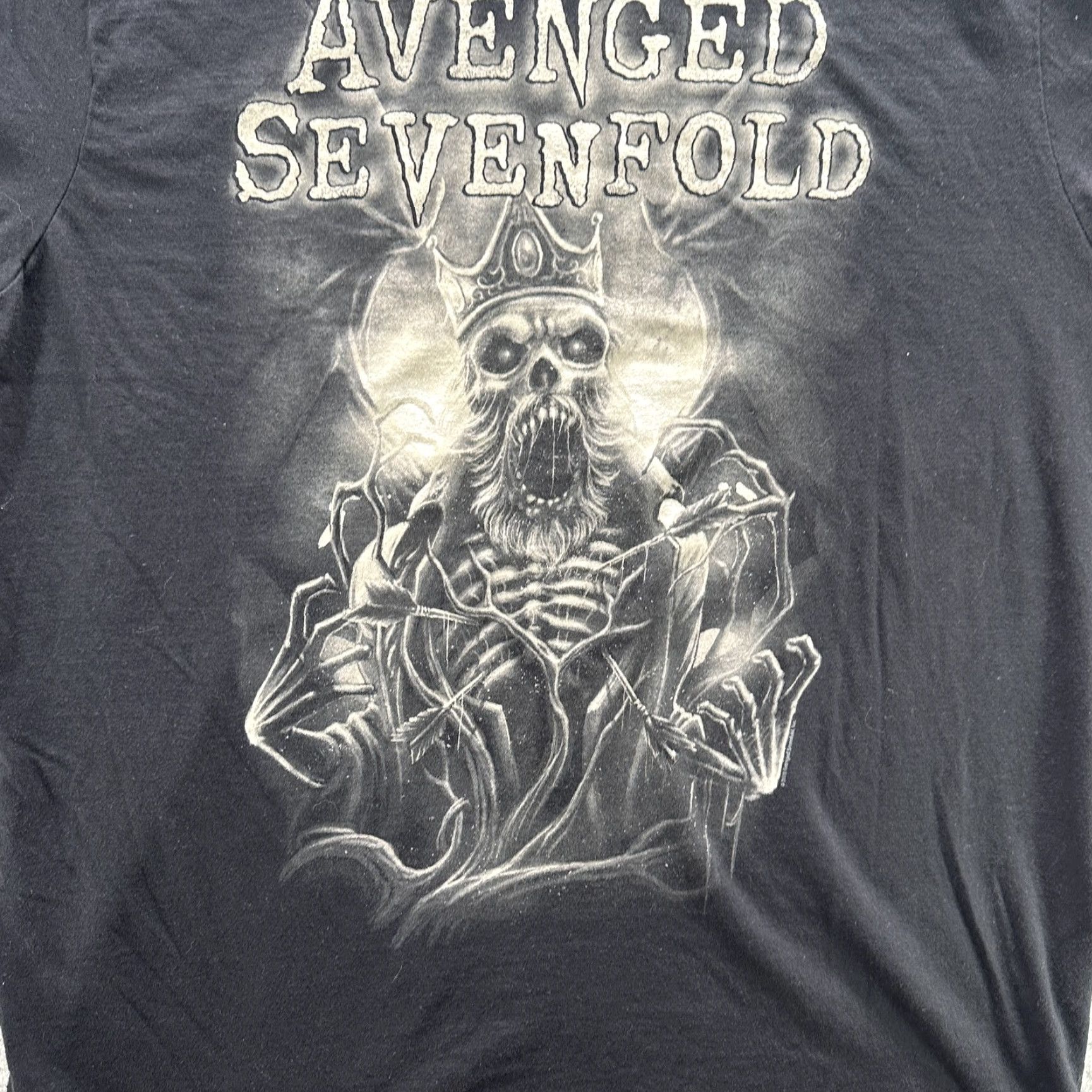 Vintage Avenged Sevenfold Shirt Mens 2XL Black Graphic Skeleton King Band Rock Metal Size US XXL / EU 58 / 5 - 4 Thumbnail