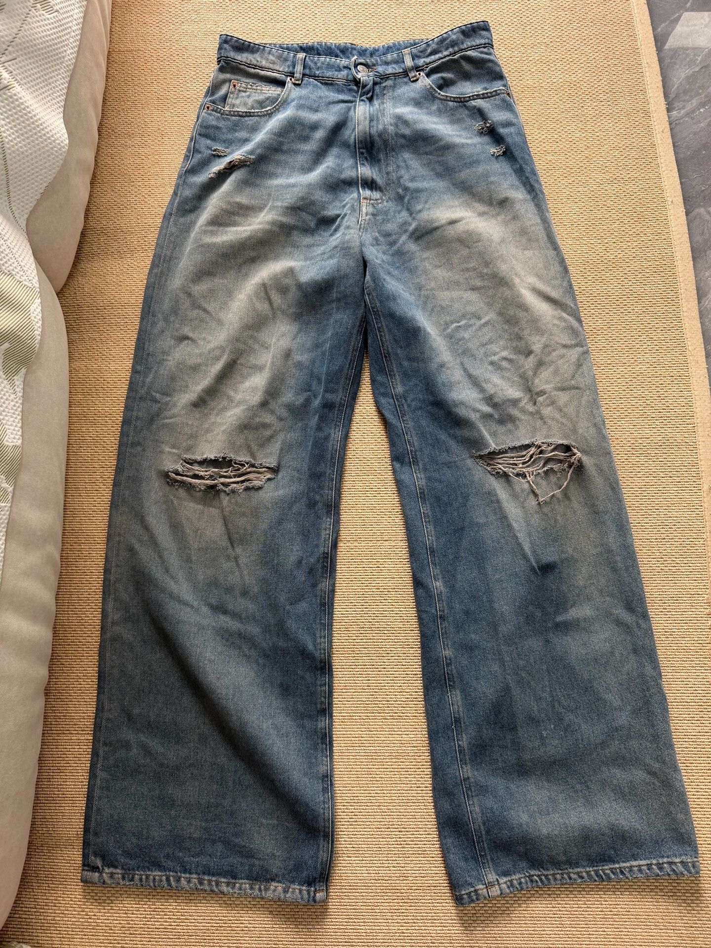MM6 Maison Margiela MM6 Wide-Leg Jeans Size US 32 / EU 48 - 1 Thumbnail