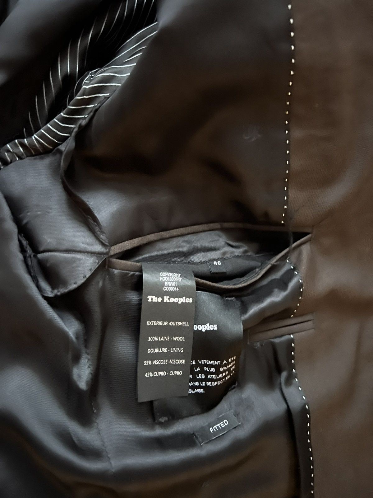 The Kooples The Kooples Brown full suit with Loro Piana wool Size 46S - 5 Thumbnail