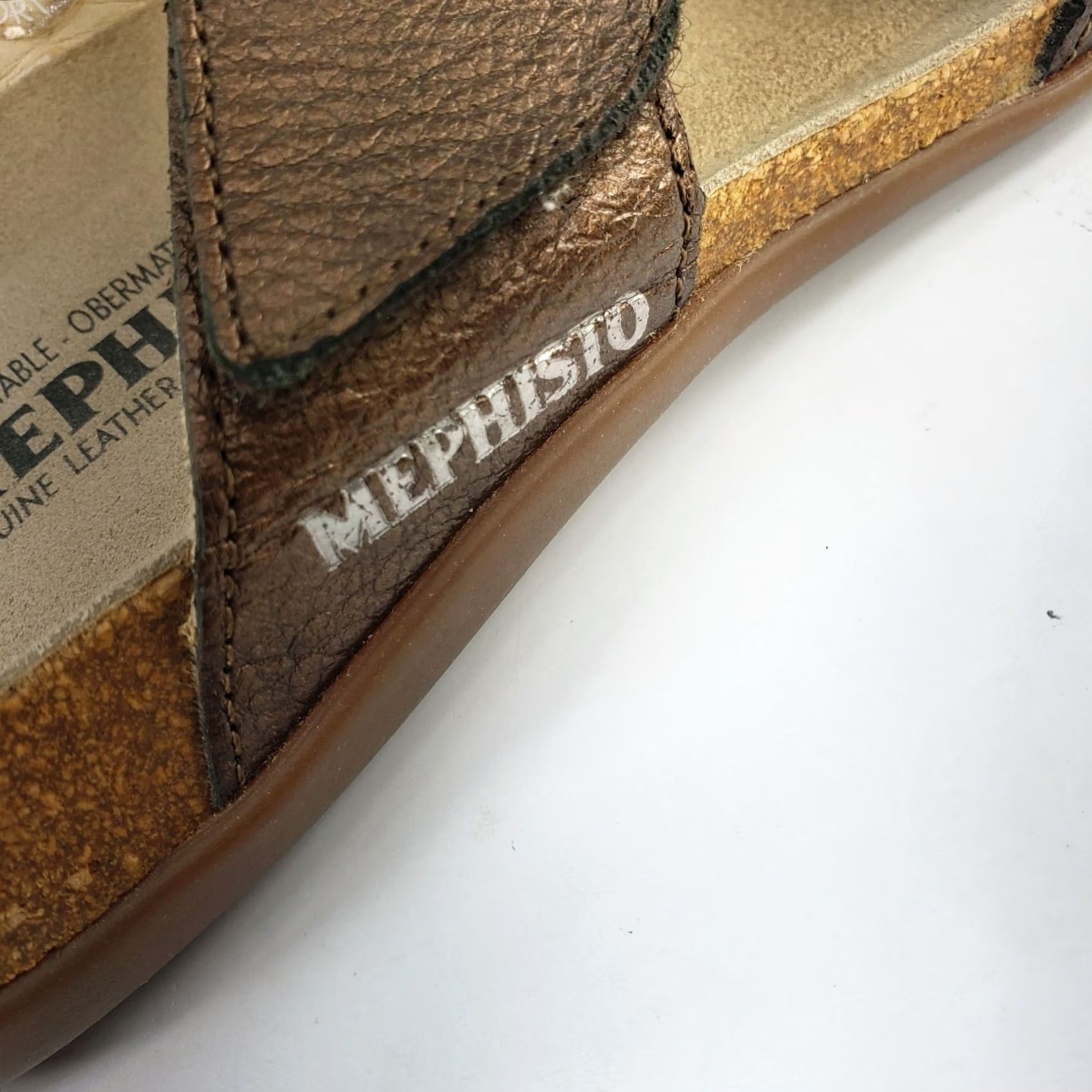 Mephisto Mephisto Sandals Strappy Jeweled Wedge Copper Women's US 7.5 EUR 38 Size US 8 / IT 38 - 5 Thumbnail