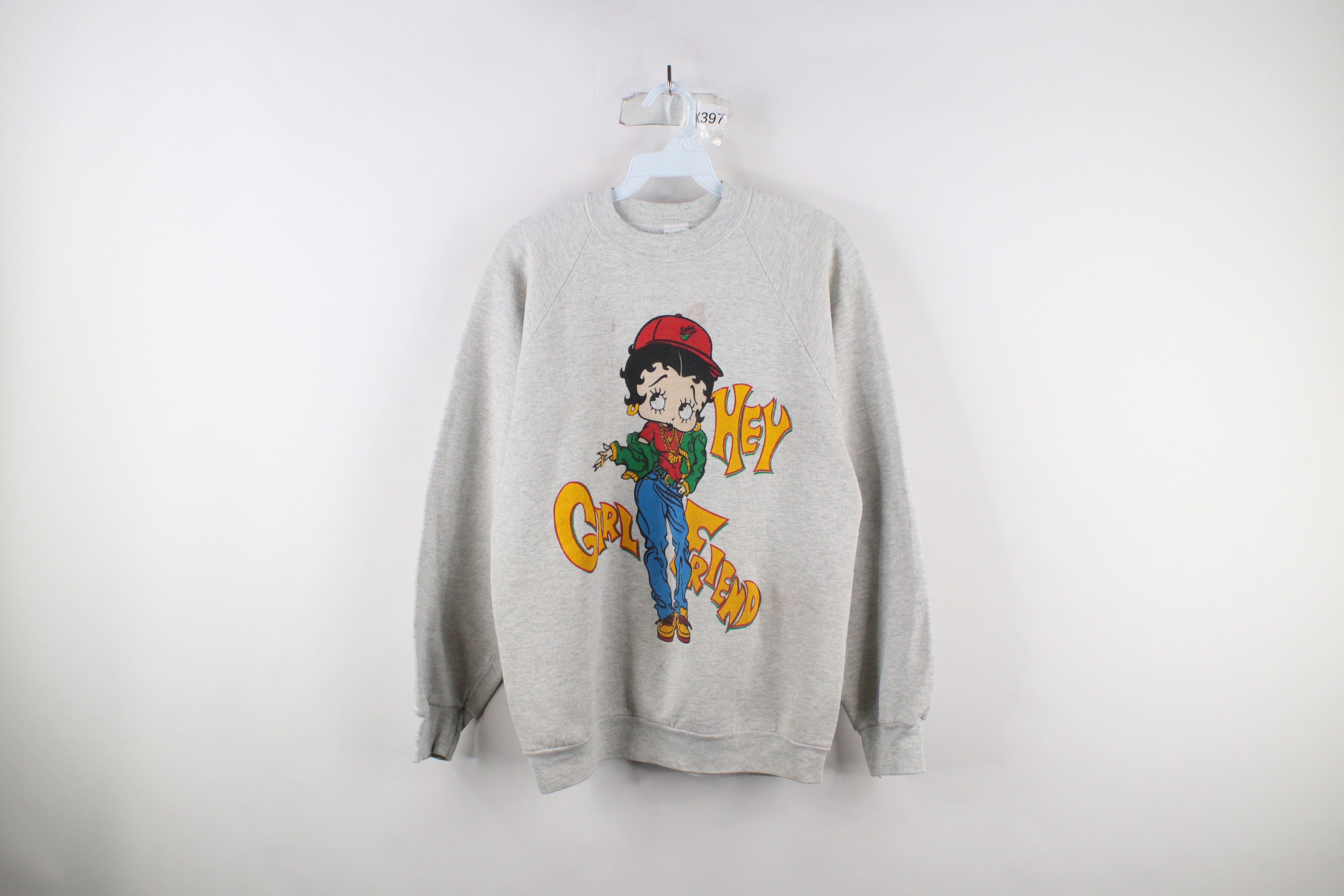Vintage Vintage 90s Hip Hop Betty Boop Crewneck Sweatshirt USA Size L / US 10 / IT 46 - 1 Thumbnail