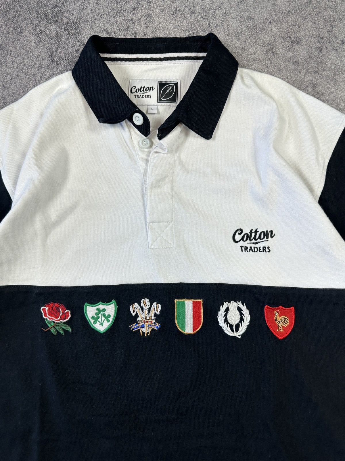 Cotton Traders Vintage Cotton Traders 6 Nations Rugby Polo Streetwear L Size US L / EU 52-54 / 3 - 2 Thumbnail