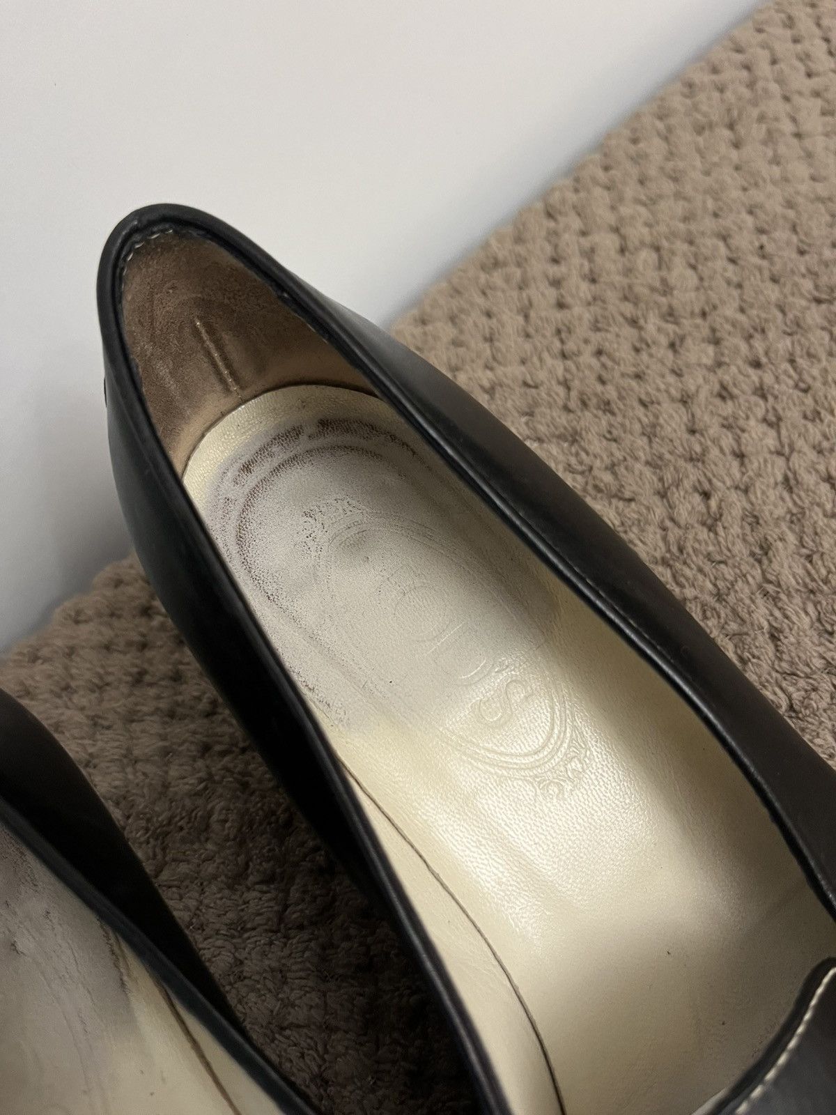 Tod's Tod’s Vintage Black Leather Heeled Sandals Elegant Size US 6 Size US 6 / IT 36 - 7 Thumbnail