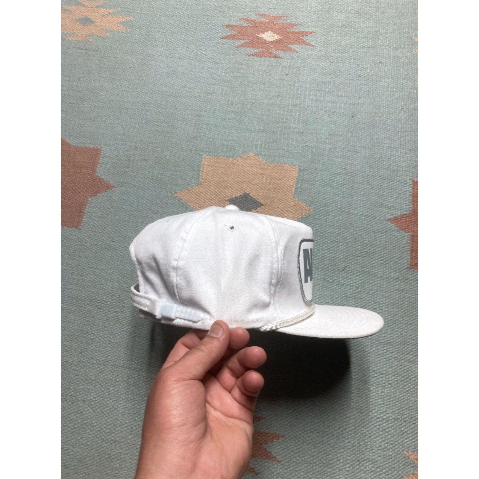 Vintage VINTAGE Young An strapback hat cap zipper back AUC Michigan patch white Adult Men Adjustable Cap Hats Mens Size ONE SIZE - 8 Thumbnail