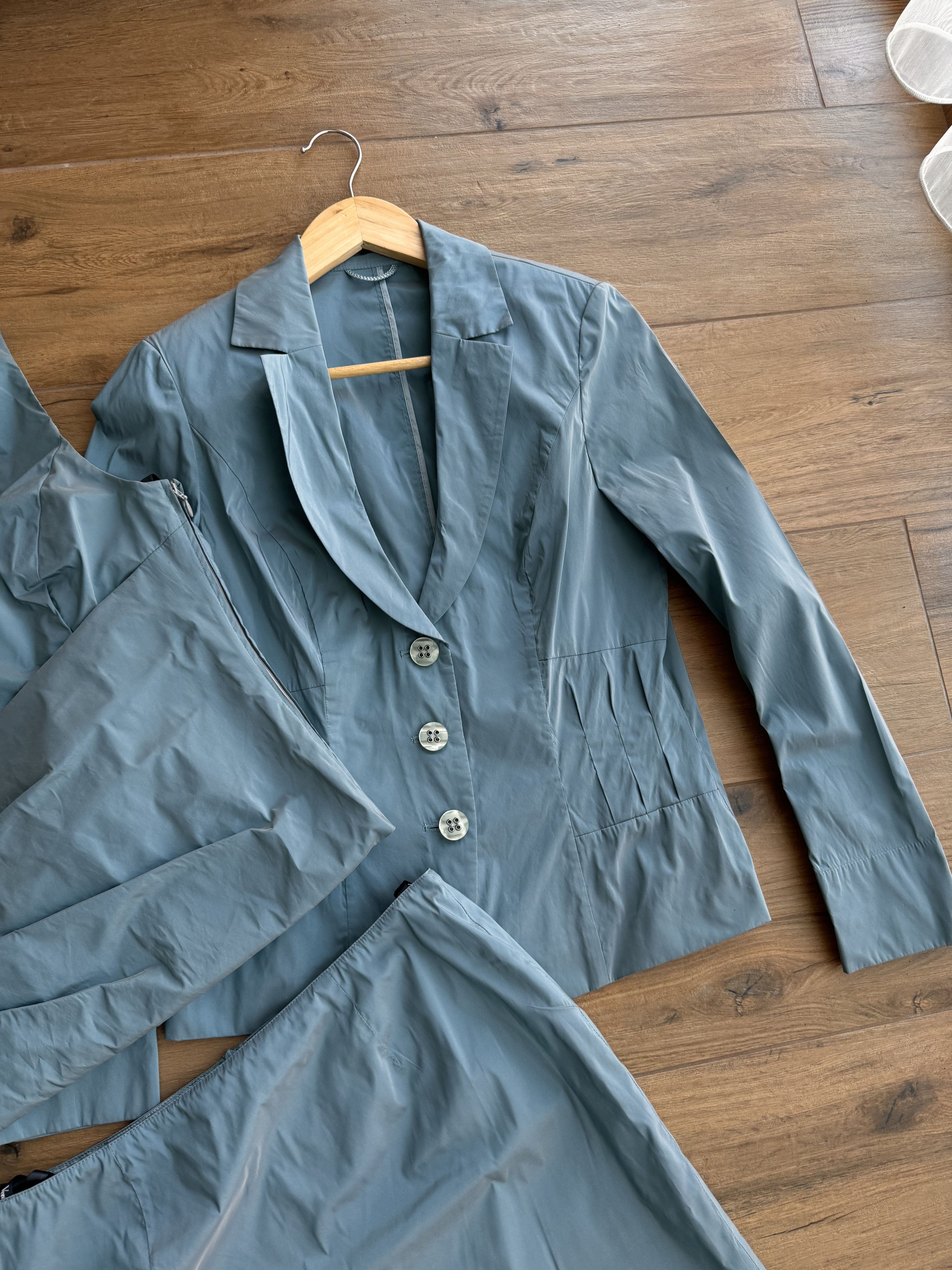 Japanese Brand Vintage Vera Mont Luxury Ocean Blue 3 Item Set Suit Size S / US 4 / IT 40 - 7 Thumbnail