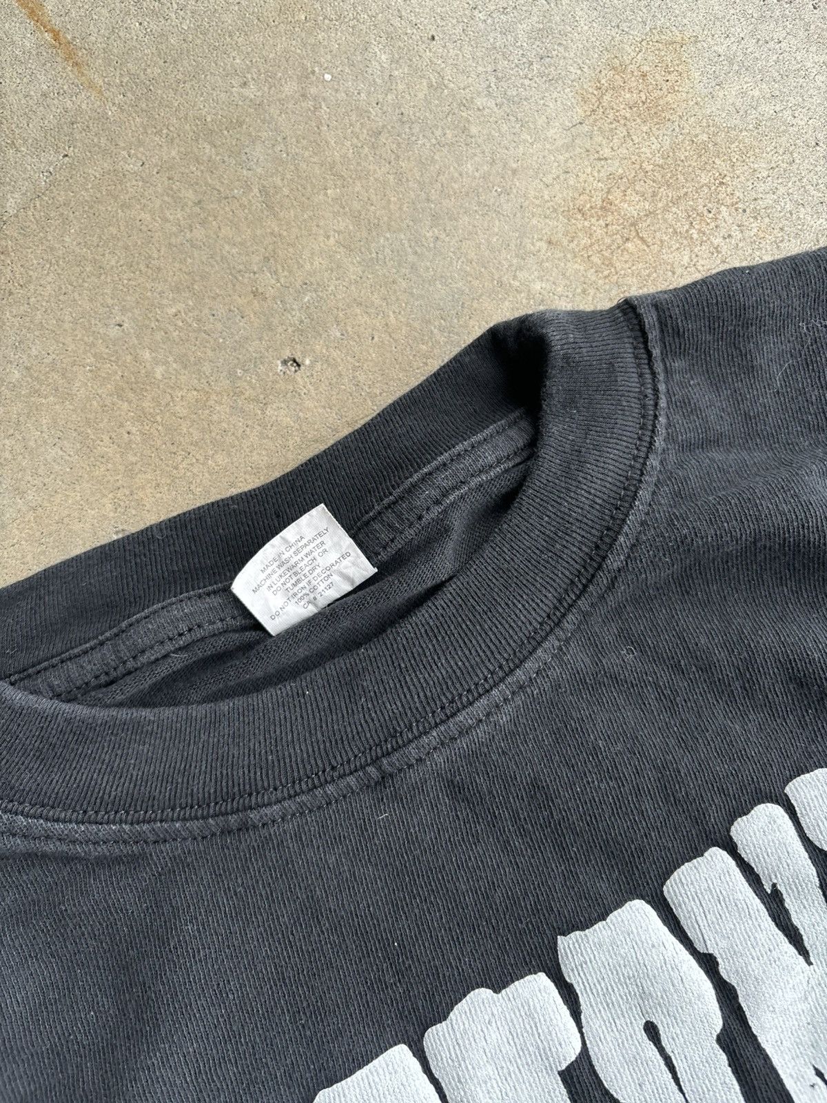 Band Tees Crazy Deftones Skull 2003 Tour Faded Black Boxy Fit Tee Size US L / EU 52-54 / 3 - 5 Thumbnail