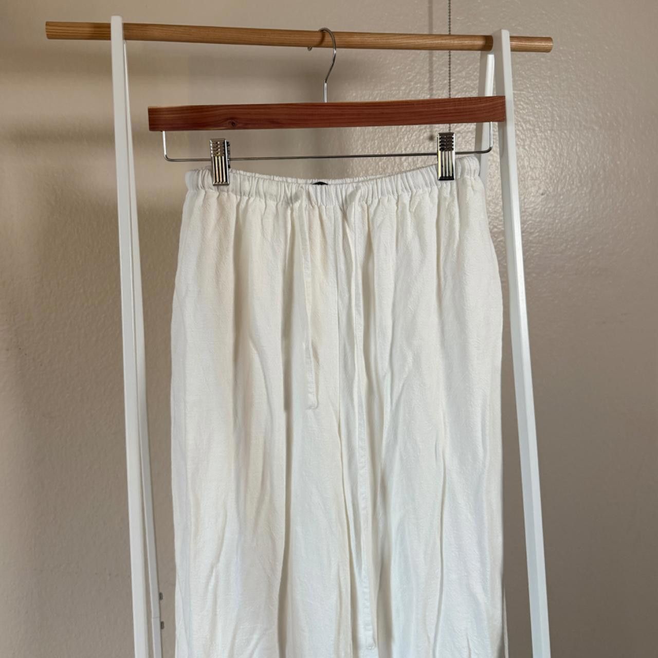 Designer white linen pants🤍 Size 27" / US 4 / IT 40 - 5 Thumbnail