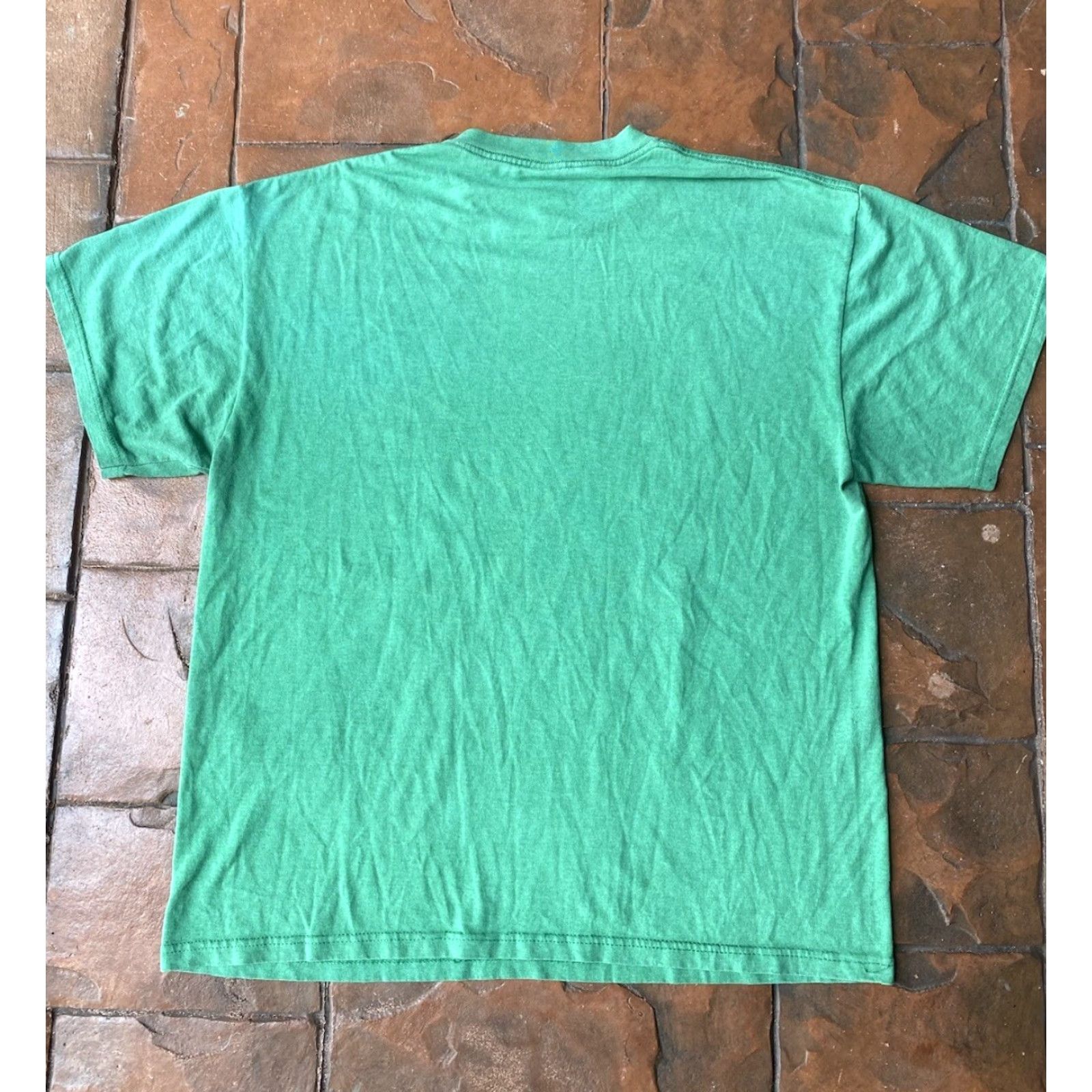Delta VINTAGE Y2K Affliction Style Cross T-Shirt XL Grunge Emo Skater Delta Men Green Skull Crew Neck Short Sleeve Cotton Brand Delta Regular Size US XL / EU 56 / 4 - 3 Thumbnail