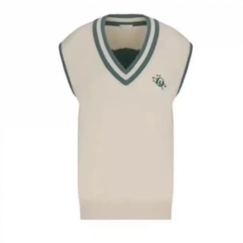 Dior Dior Men's Sleeveless Cotton Sweater in Beige 0089 Size US XL / EU 56 / 4 - 1 Thumbnail