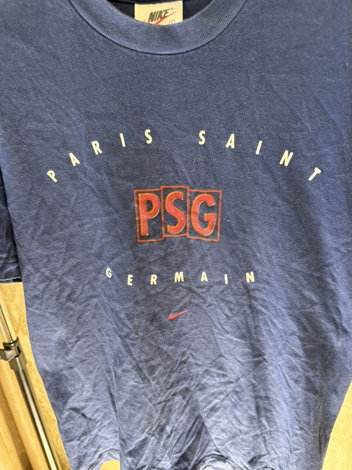 Nike Vintage 90-s Nike PSG T-shirt SIZE XS Size US XS / EU 42 / 0 - 2 Thumbnail