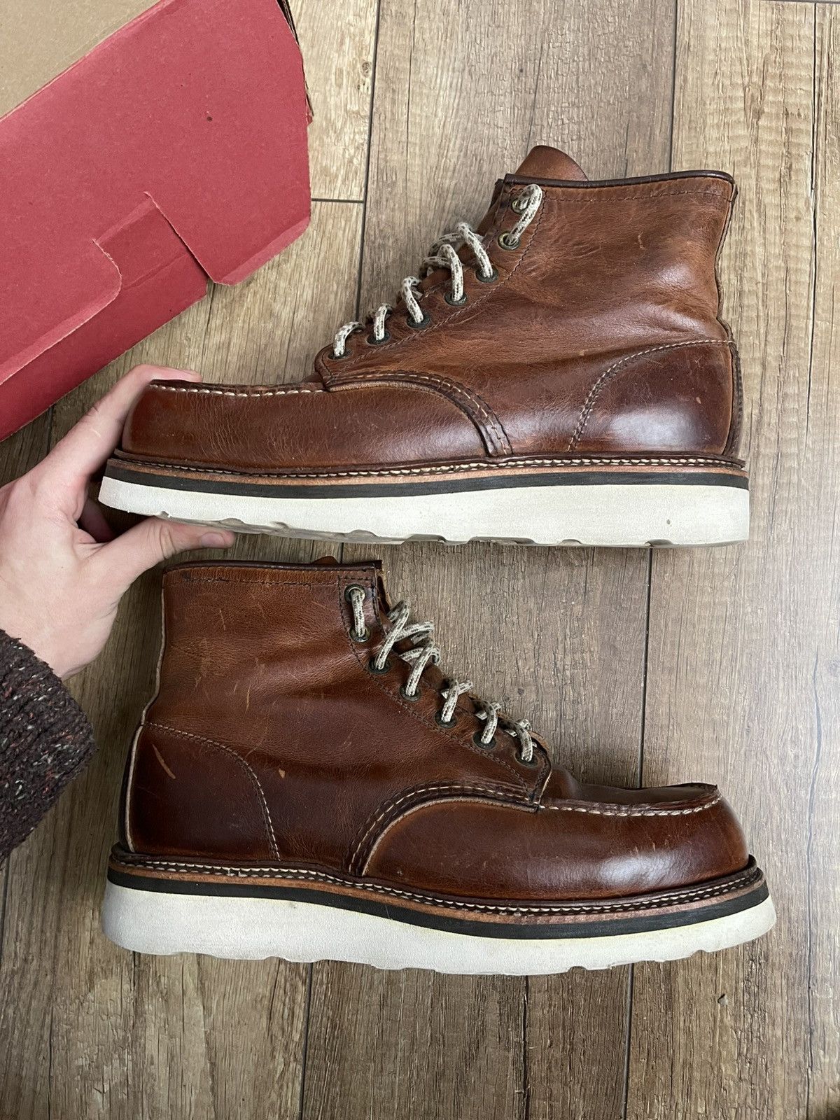 Red Wing Red Wing 1907 Moc Toe Leather Shoes Boots Vintage USA Size US 8.5 / EU 41-42 - 4 Thumbnail