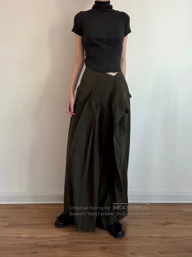 Yohji Yamamoto Yohji Yamamoto size 3 Patchwork pleated skirt Size 25" / US 0 / IT 36 - 6 Thumbnail