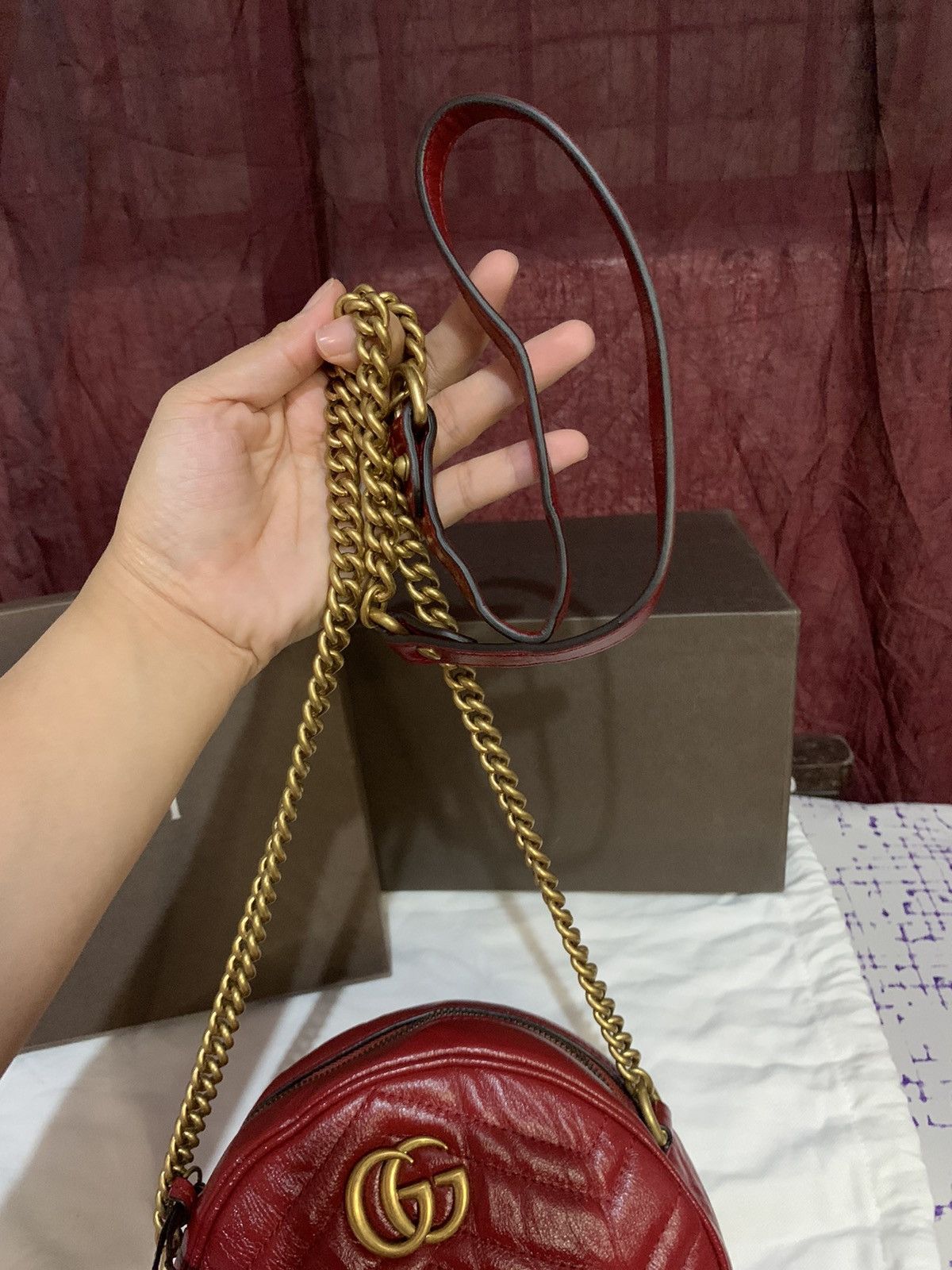 Gucci Authentic Gucci Marmont Round Size ONE SIZE - 3 Thumbnail