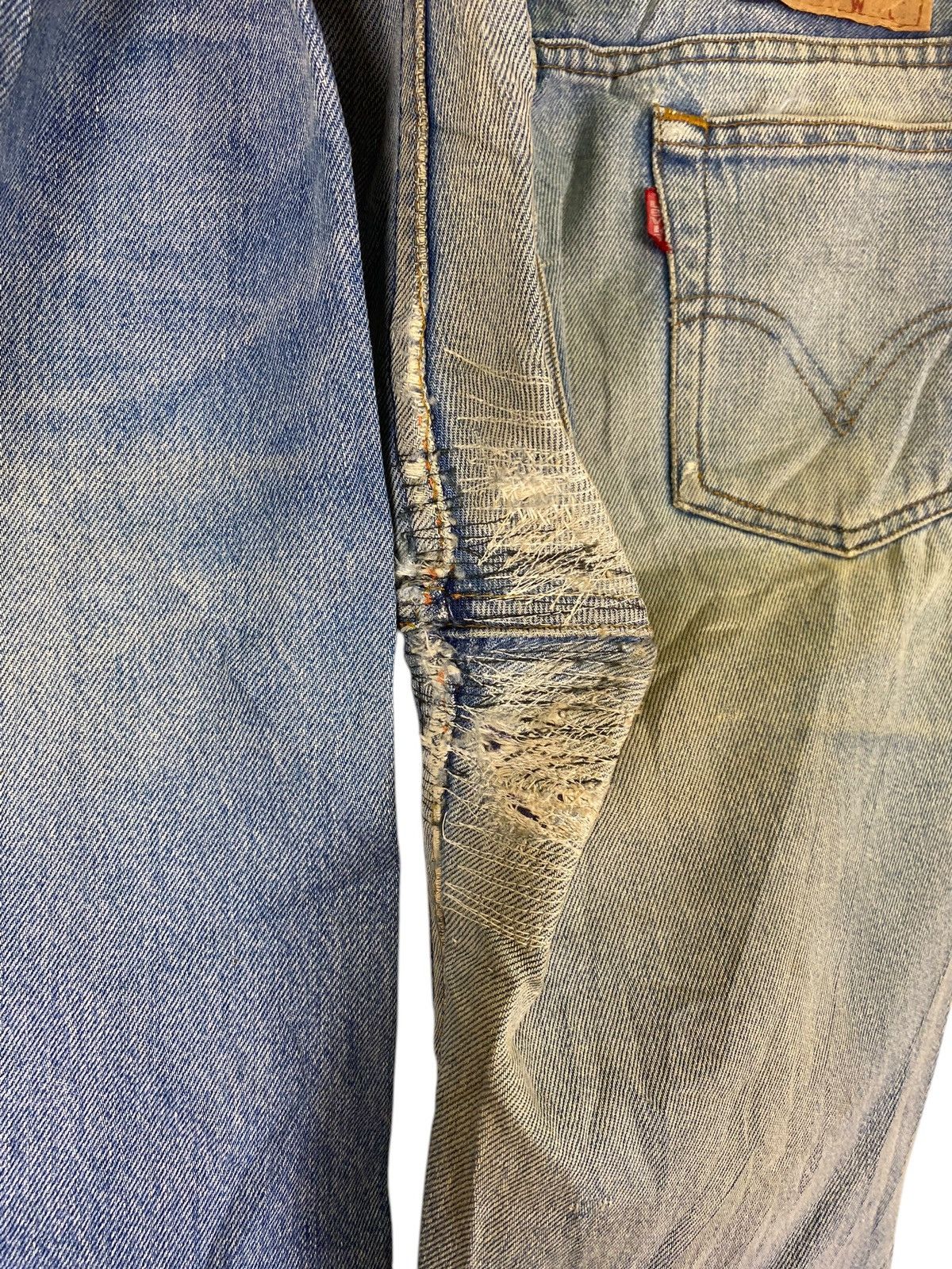 Levi's × Levi's Vintage Clothing × Vintage Vintage Distressed Levis 517 Talon Zip Bootcut Jeans Size US 28 / EU 44 - 10 Thumbnail