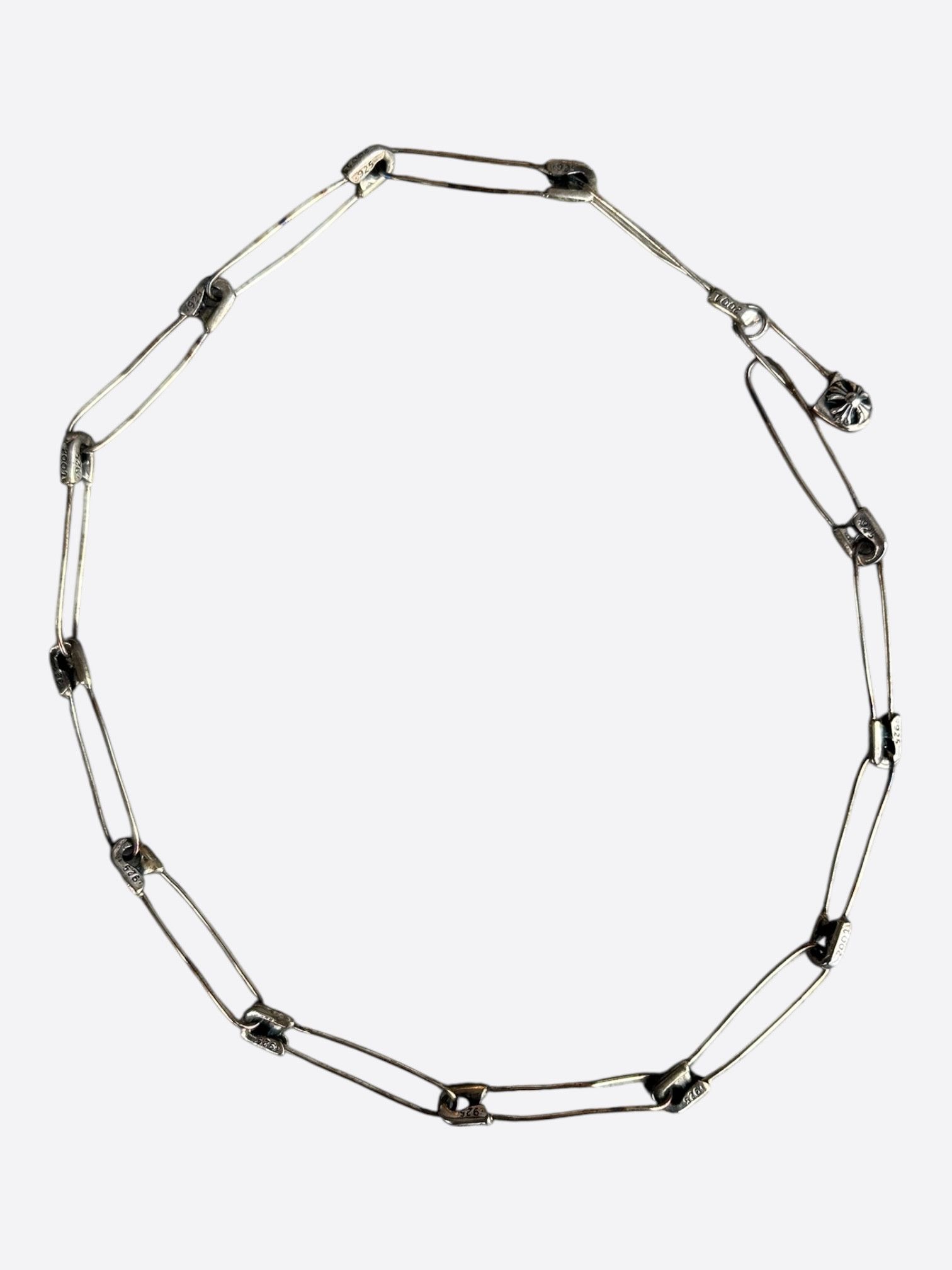 Chrome Hearts Chrome Hearts Silver Safety Pin Necklace Size ONE SIZE - 1 Thumbnail