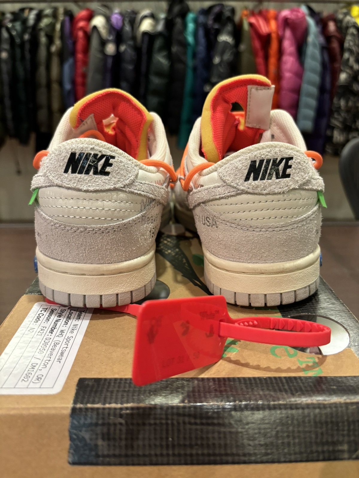 Nike × Off-White Nike Off-White Dunk Lot 31 4.5 Size US 6 / IT 36 - 6 Thumbnail