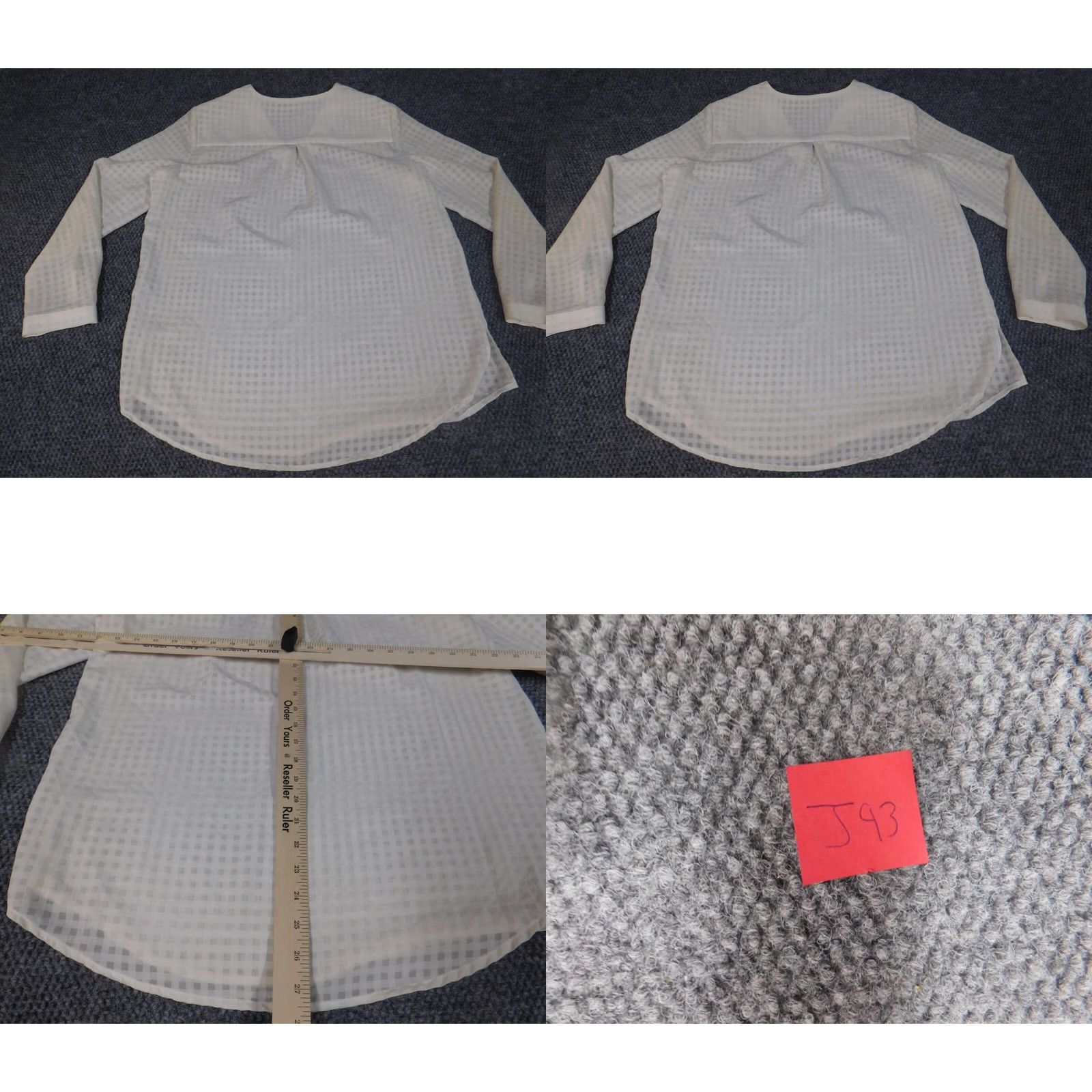 Adrianna Papell Adrianna Papell Womens Blouse M Beige Crew Neck Pullover Polyester Rayon Button Cap Sleeve Casual Classic Stretch Regular Women Blouse Size M / US 6-8 / IT 42-44 - 8 Thumbnail