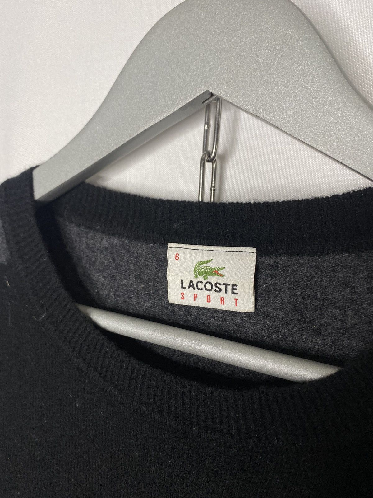 Lacoste Vintage Lacoste Sport 100% Laine Wool Sweater Jumper Size US L / EU 52-54 / 3 - 6 Thumbnail