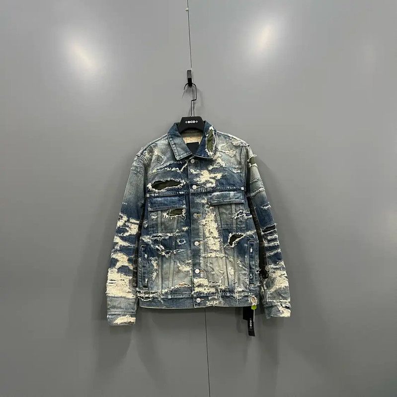 Givenchy Givenchy Blue Denim Jacket for Men 0089 Size US M / EU 48-50 / 2 - 1 Thumbnail