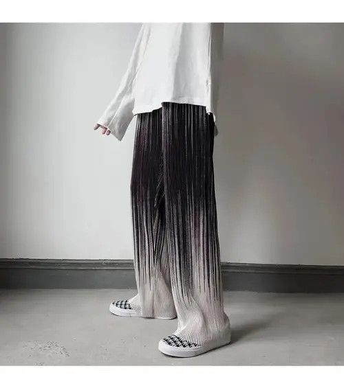 Jean Man Casual Pants Harajuku Wide Leg Oversize Size US 30 / EU 46 - 4 Thumbnail