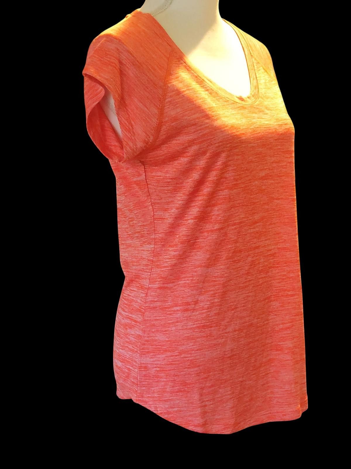 Reebok Reebok Women's Orange Short Sleeve Activewear T-Shirt Size M / US 6-8 / IT 42-44 - 2 Thumbnail