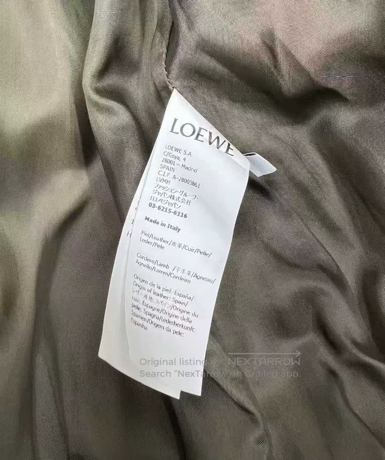 Loewe LOEWE Lamb Leather Padded Jacket with Slim Fit Tailoring, Size US M / EU 48-50 / 2 - 8 Thumbnail