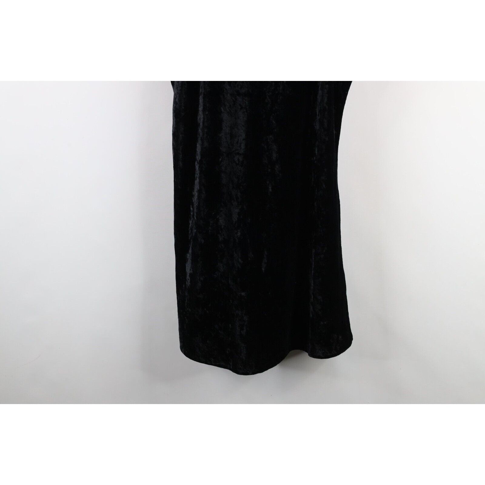 Vintage Vintage 90s Y2K Streetwear Babydoll Velvet Velour Dress Size S / US 4 / IT 40 - 4 Thumbnail