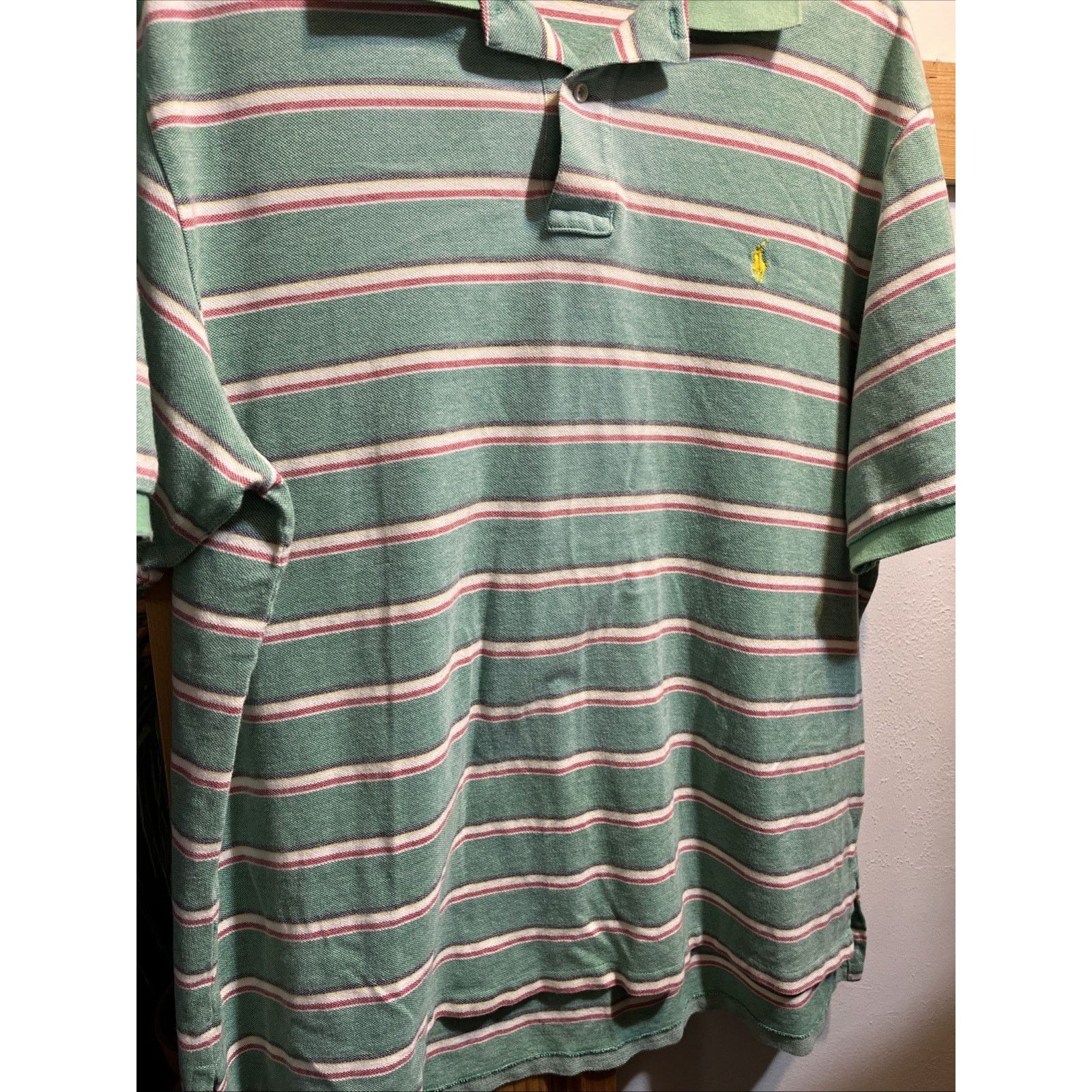 Polo Ralph Lauren Polo Ralph Lauren VTG Men’s 2XB Green Button Cotton Shirt Size US XXL / EU 58 / 5 - 6 Thumbnail