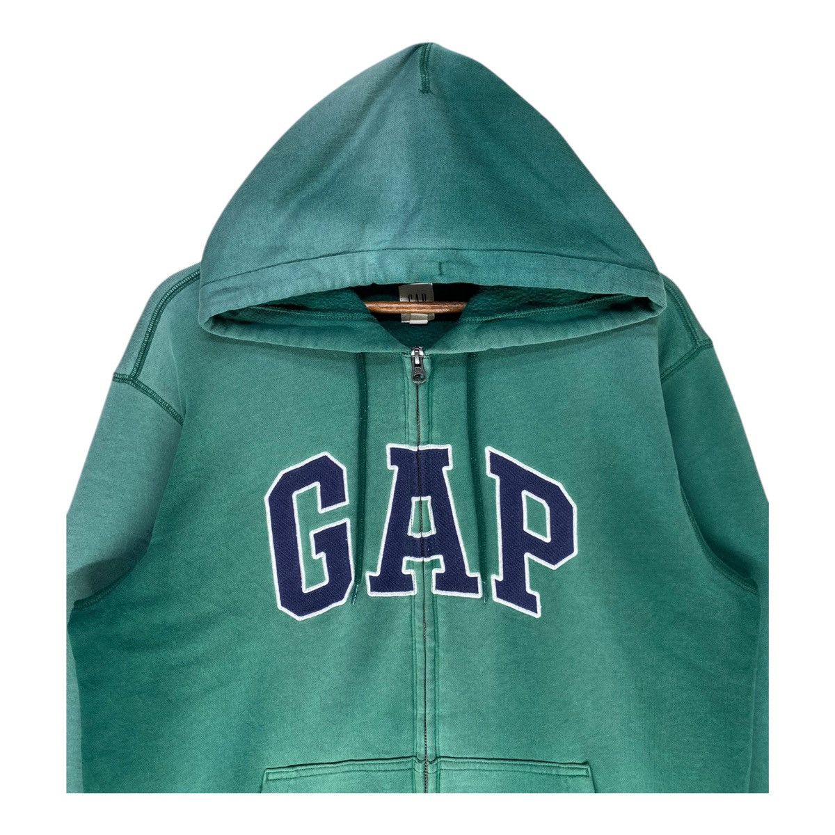 Gap Vintage Gap Hoodie Full Zip Spellout Sun Faded Embroidery Size US M / EU 48-50 / 2 - 2 Thumbnail