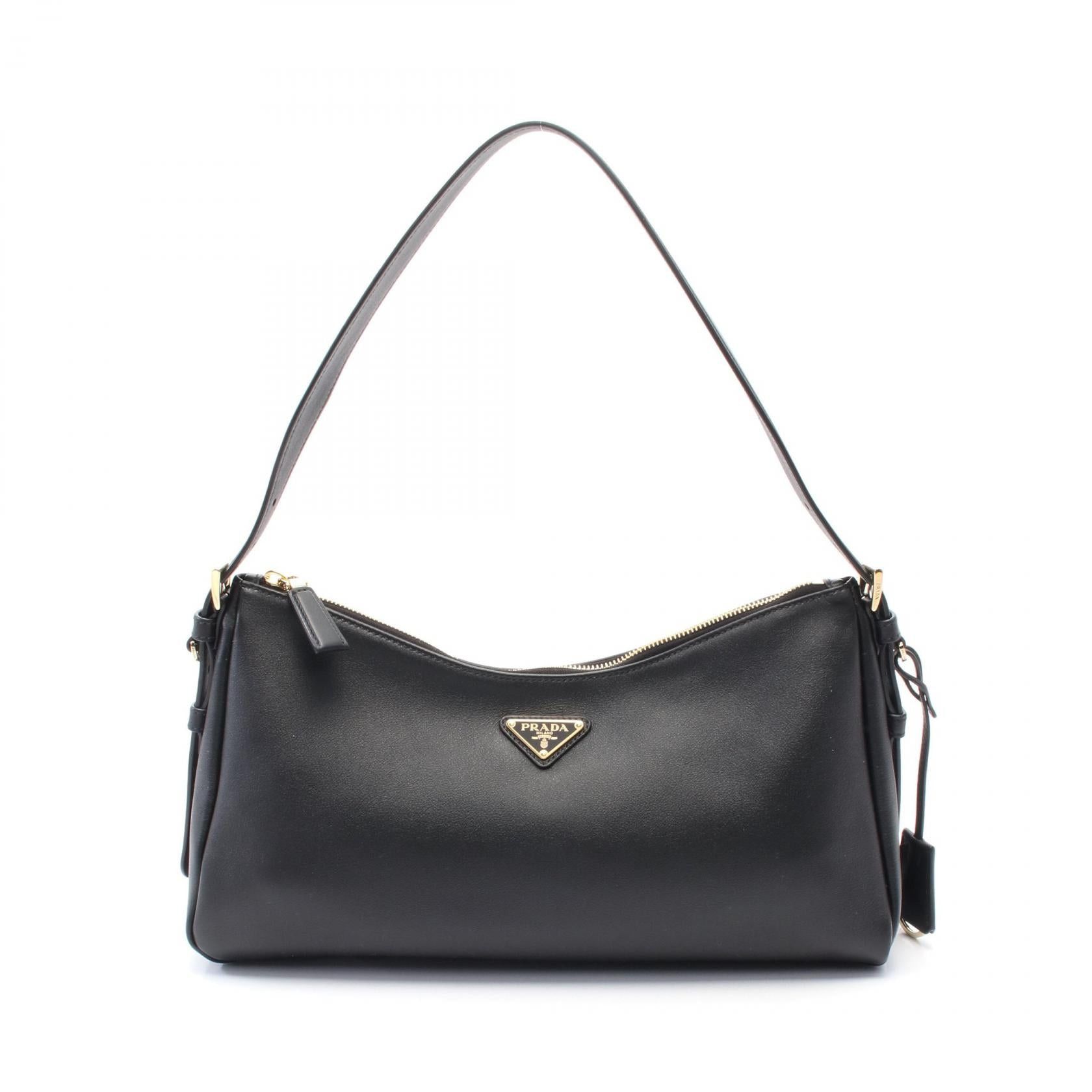 Prada Prada Shoulder Bag Leather Black Size ONE SIZE - 1 Thumbnail