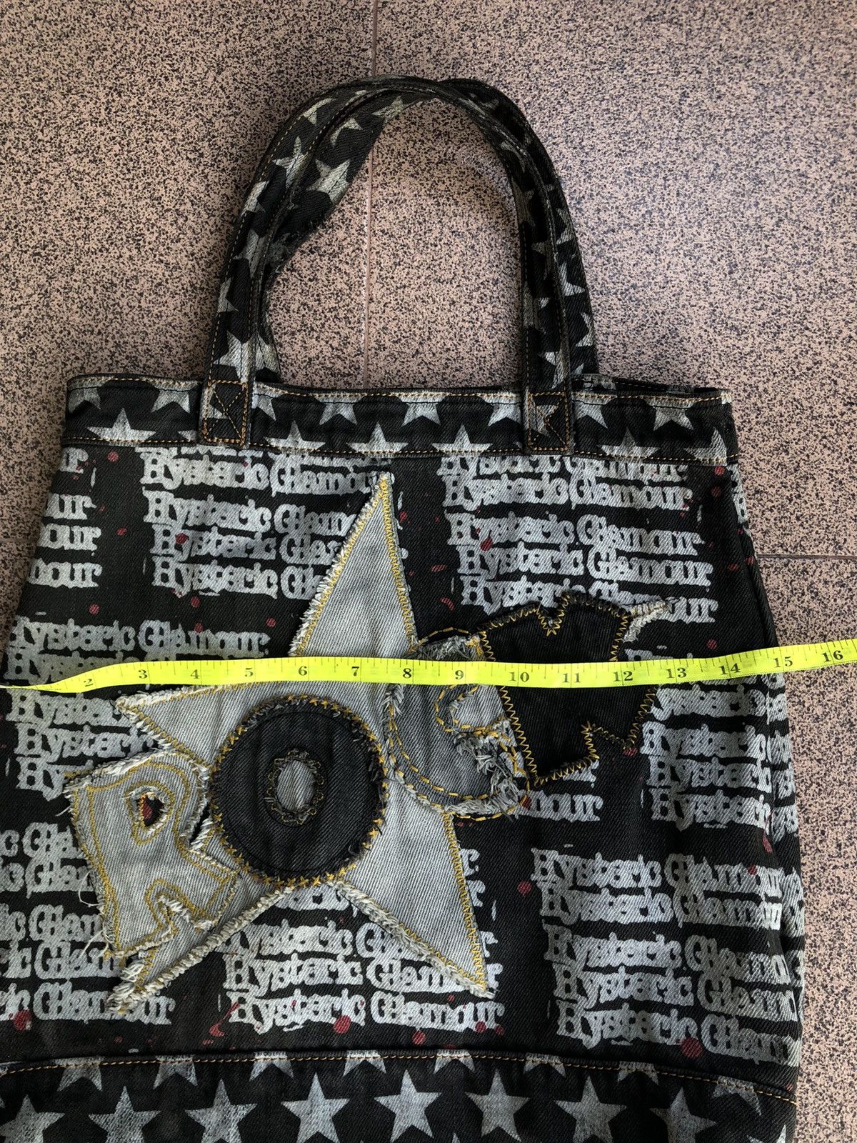 Hysteric Glamour Hysteric Glamour Rock Embroidered Tote Bag Size ONE SIZE - 7 Thumbnail