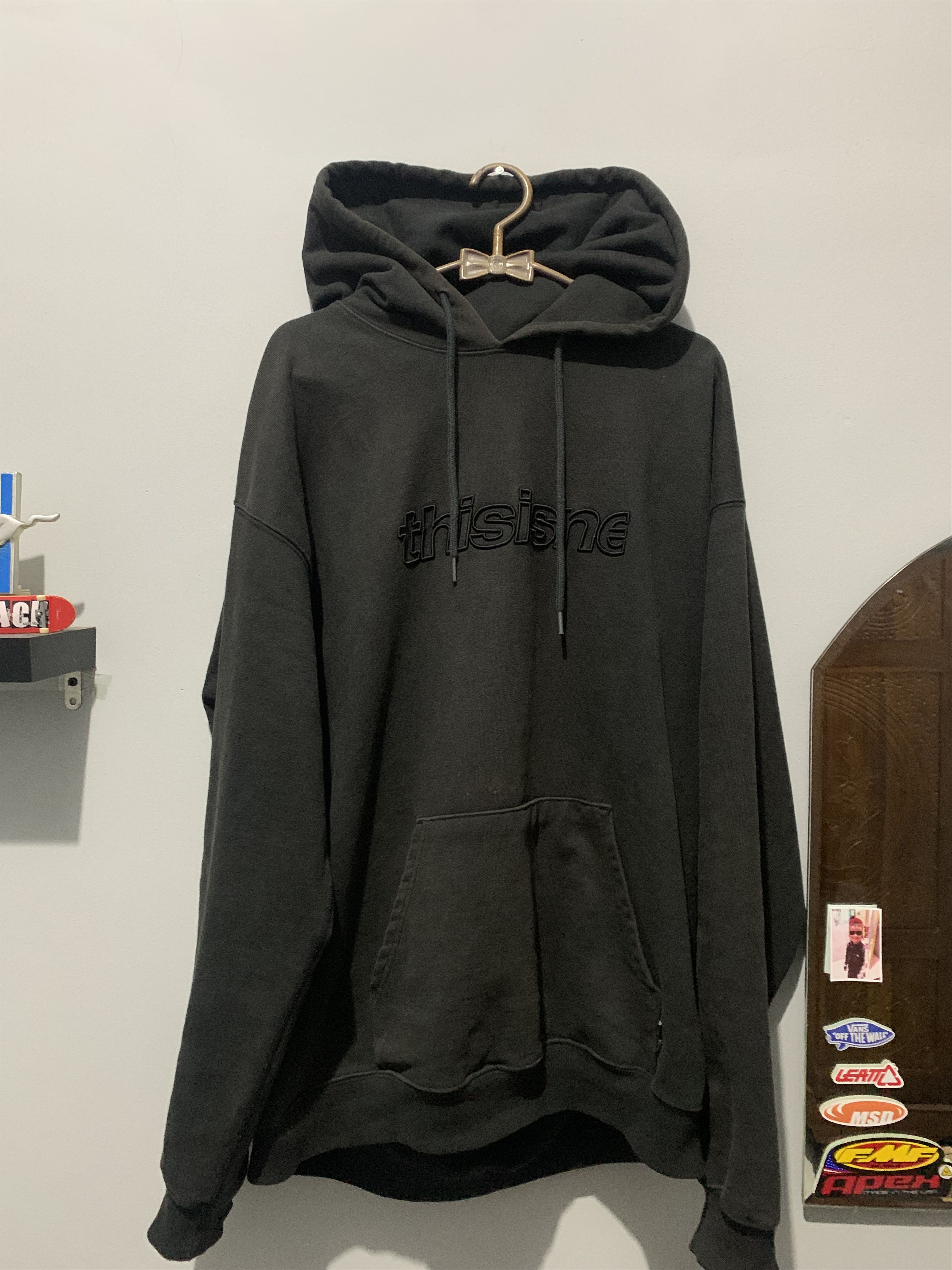 thisisneverthat VINTAGE THISISNEVERTHAT HOODIE TONAL BLACK Size US L / EU 52-54 / 3 - 1 Thumbnail