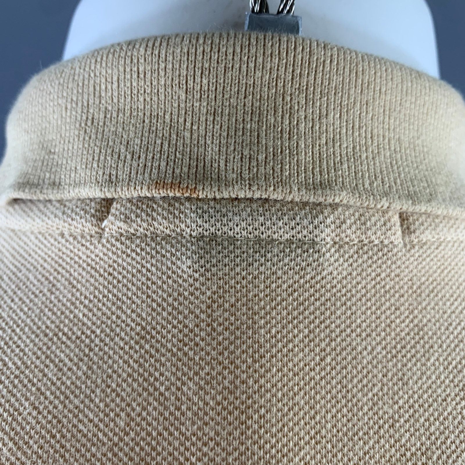 Ralph Lauren RALPH LAUREN Size S Khaki Yellow Logo Cotton Ribbed Polo Size US S / EU 44-46 / 1 - 4 Thumbnail