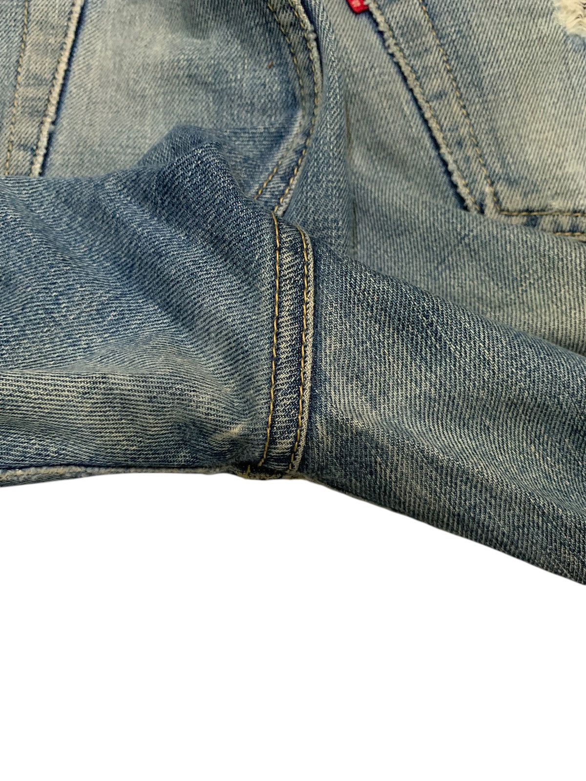 Kapital VINTAGE KAMAKURA SELVEDGE FADED JAPANESE DISTRESSED DENIM Size US 33 - 25 Thumbnail