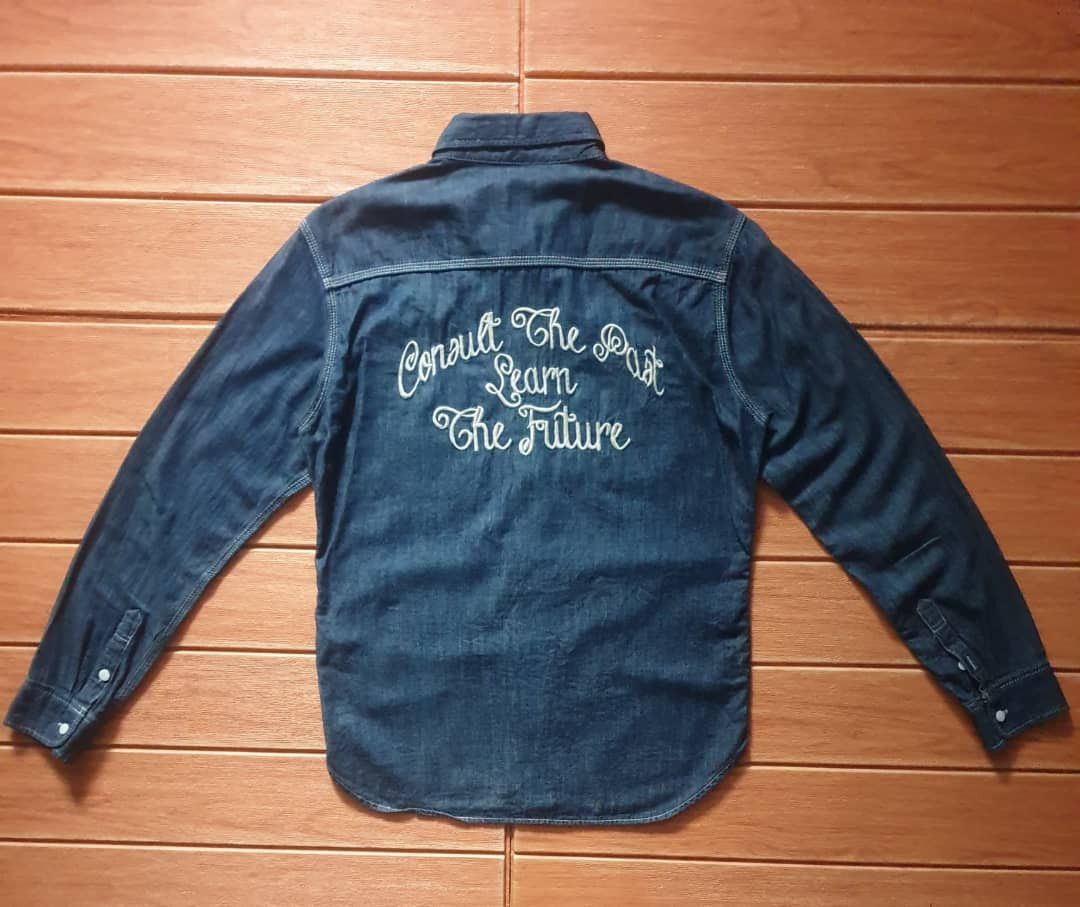 If Six Was Nine 💥Takeo kikuchi Japanese brand chambray shirt Size US M / EU 48-50 / 2 - 11 Thumbnail