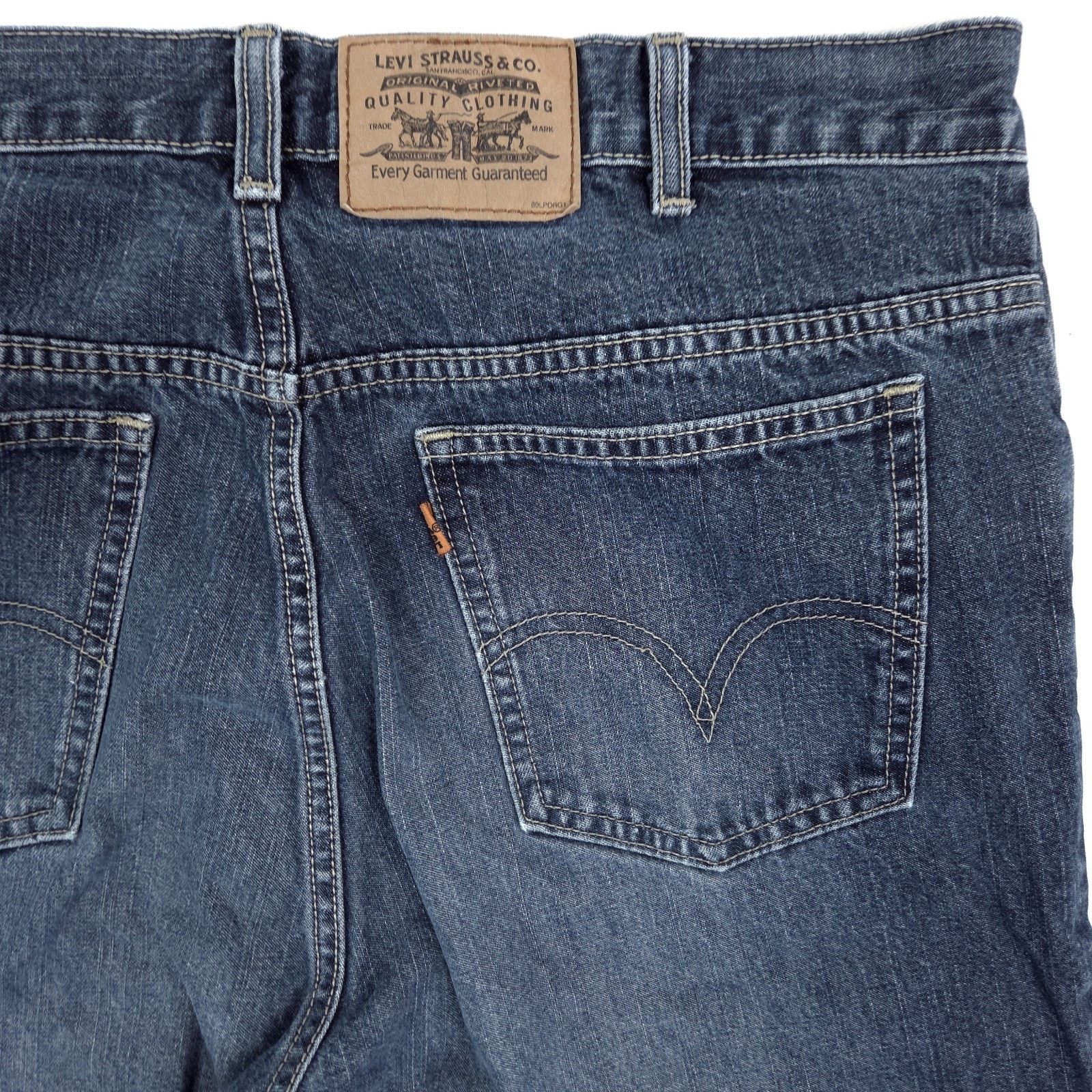 Levi's Levis 505 Jeans Mens 35x33 Vintage Orange Tab Made In USA Size US 35 - 8 Thumbnail