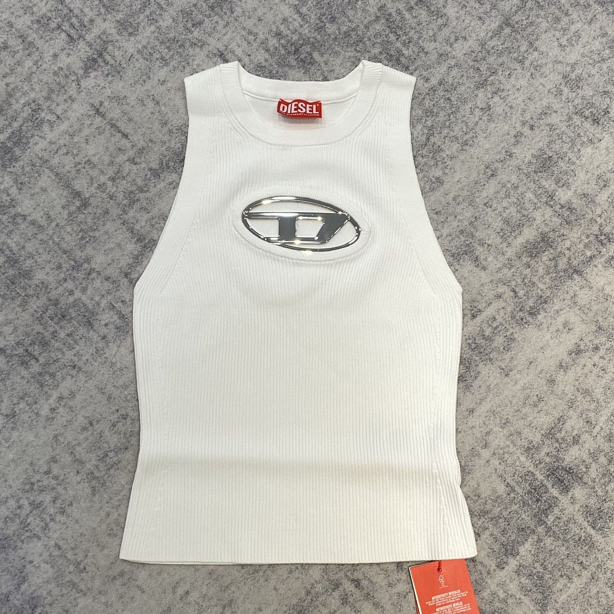 Diesel DIESEL M-Onerva Tank Top White Size S / US 4 / IT 40 - 1 Thumbnail