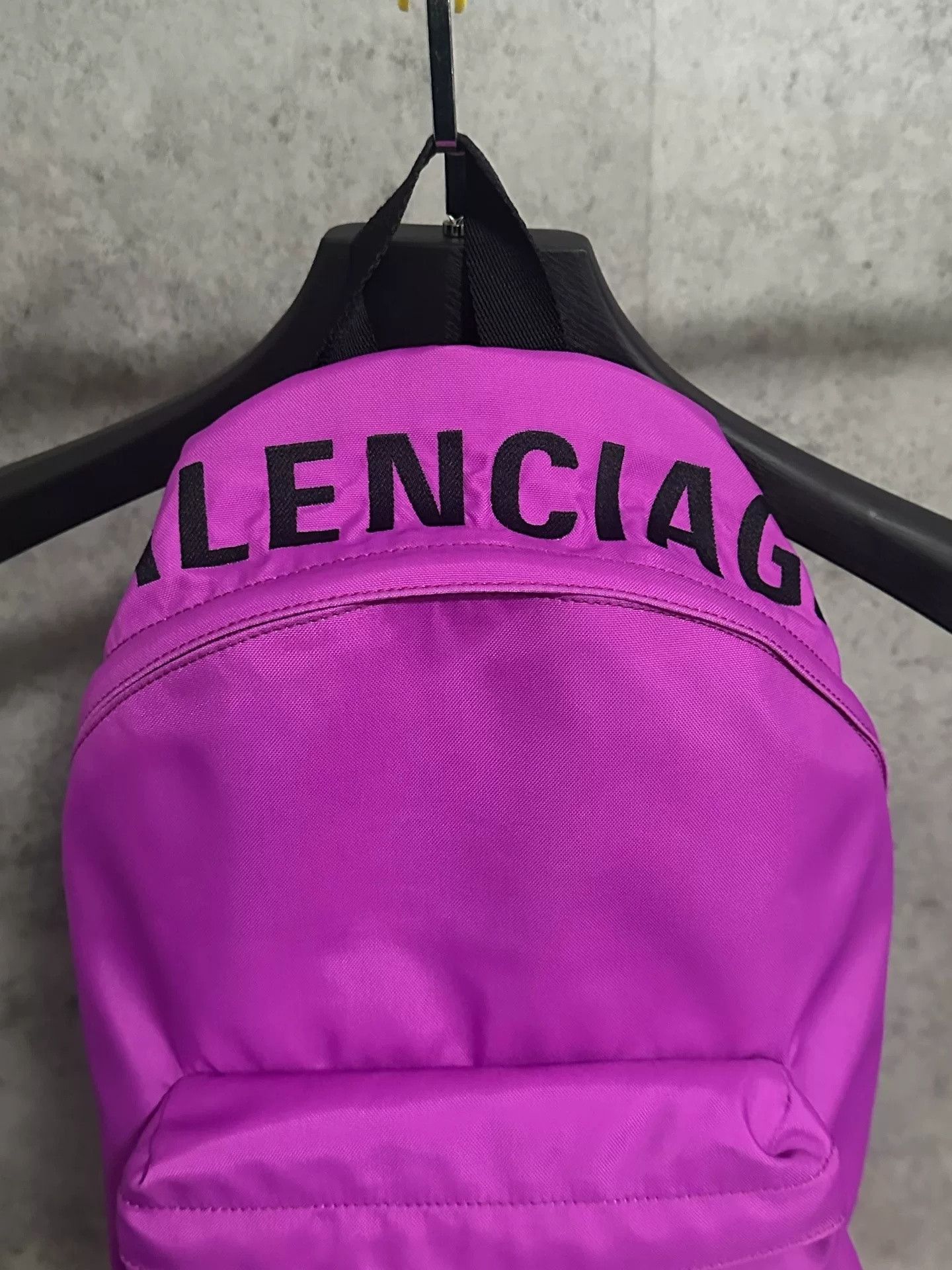 Balenciaga Balenciaga Embroidered Logo Purple Backpack Size ONE SIZE - 2 Thumbnail