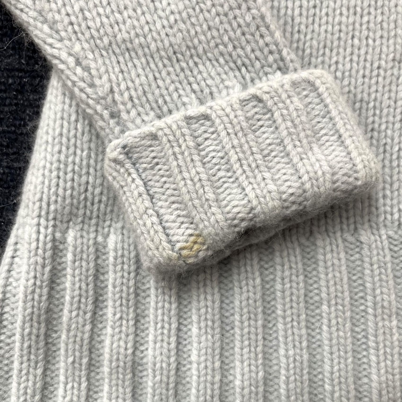 Vintage Mimi Maternity Gray Wool Cardigan Small Knit Size S / US 4 / IT 40 - 3 Thumbnail