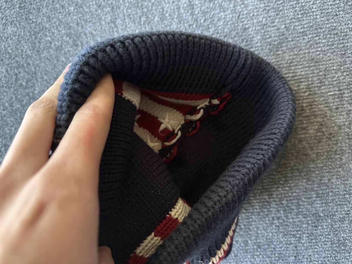 Other 🚨 VNTG USA FLAG LOGO KNITTED HAT BEANIE UNITED STATES Size ONE SIZE - 10 Thumbnail