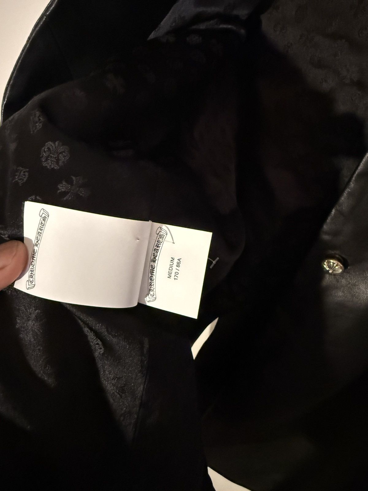 Chrome Hearts Chrome Hearts Black Leather Trench Size US M / EU 48-50 / 2 - 9 Thumbnail
