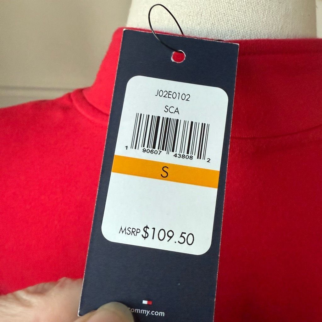 Tommy Hilfiger NWT Tommy Hilfiger Women's Military Band Jacket Red $109 S Size S / US 4 / IT 40 - 7 Thumbnail