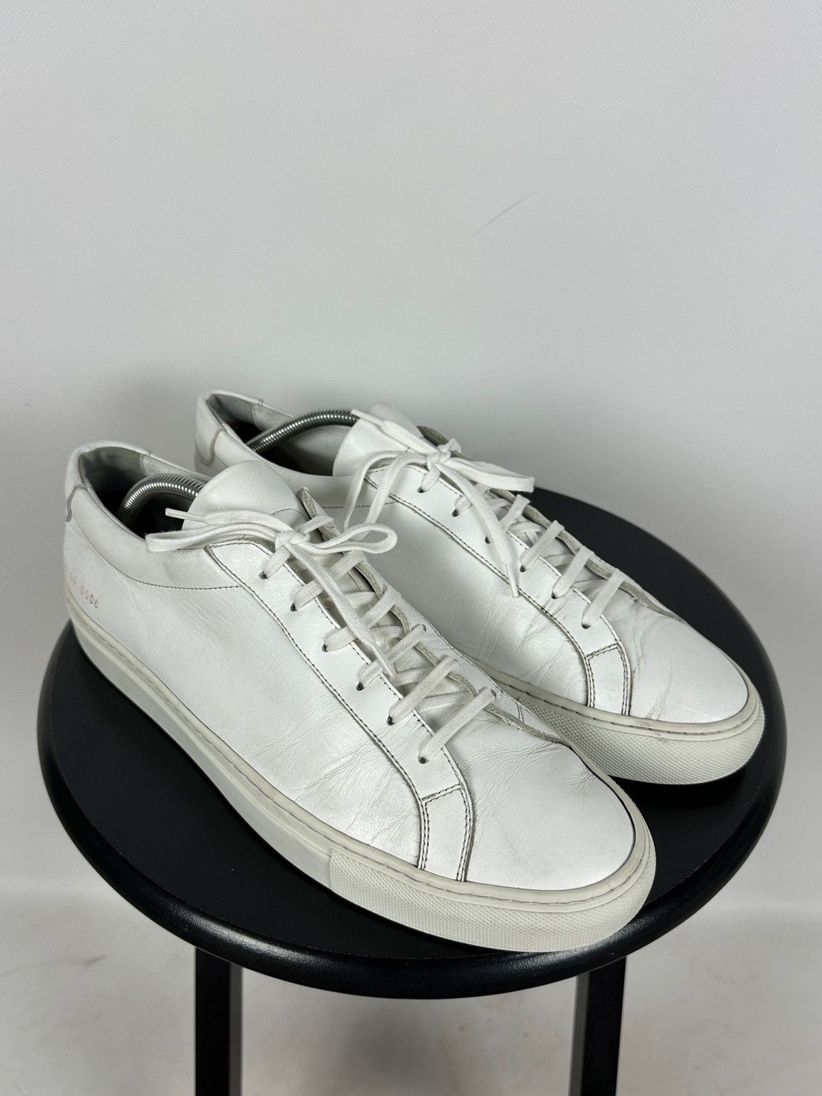 Common Projects Common Projects Original Achilles 1528 Low White Sneakers Size US 11 / EU 44 - 5 Thumbnail