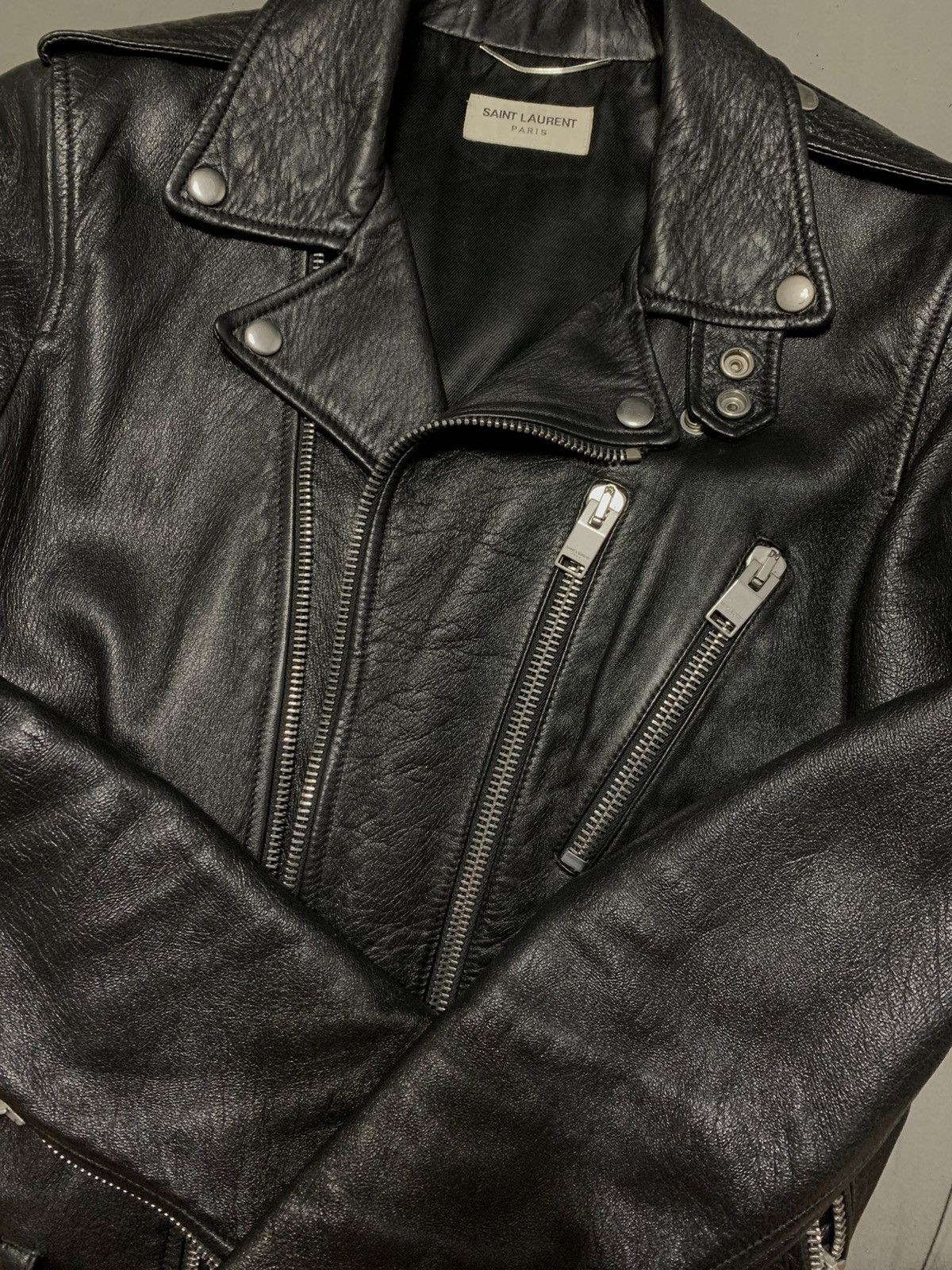 Saint Laurent Paris saint laurent “blood luster” leather jacket 2016 Size US S / EU 44-46 / 1 - 3 Thumbnail