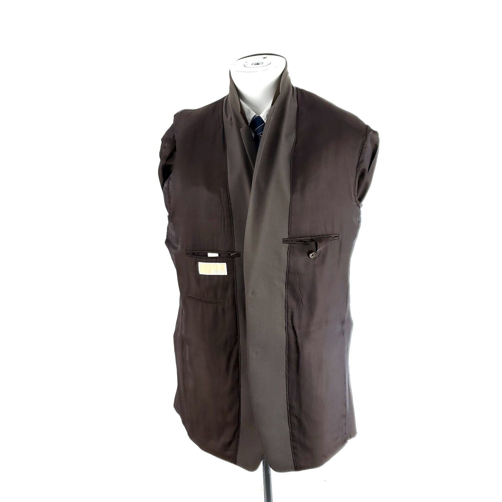 Michael Kors Michael Kors Wool 2 Button Blazer 42L Beige Size 42L - 9 Thumbnail